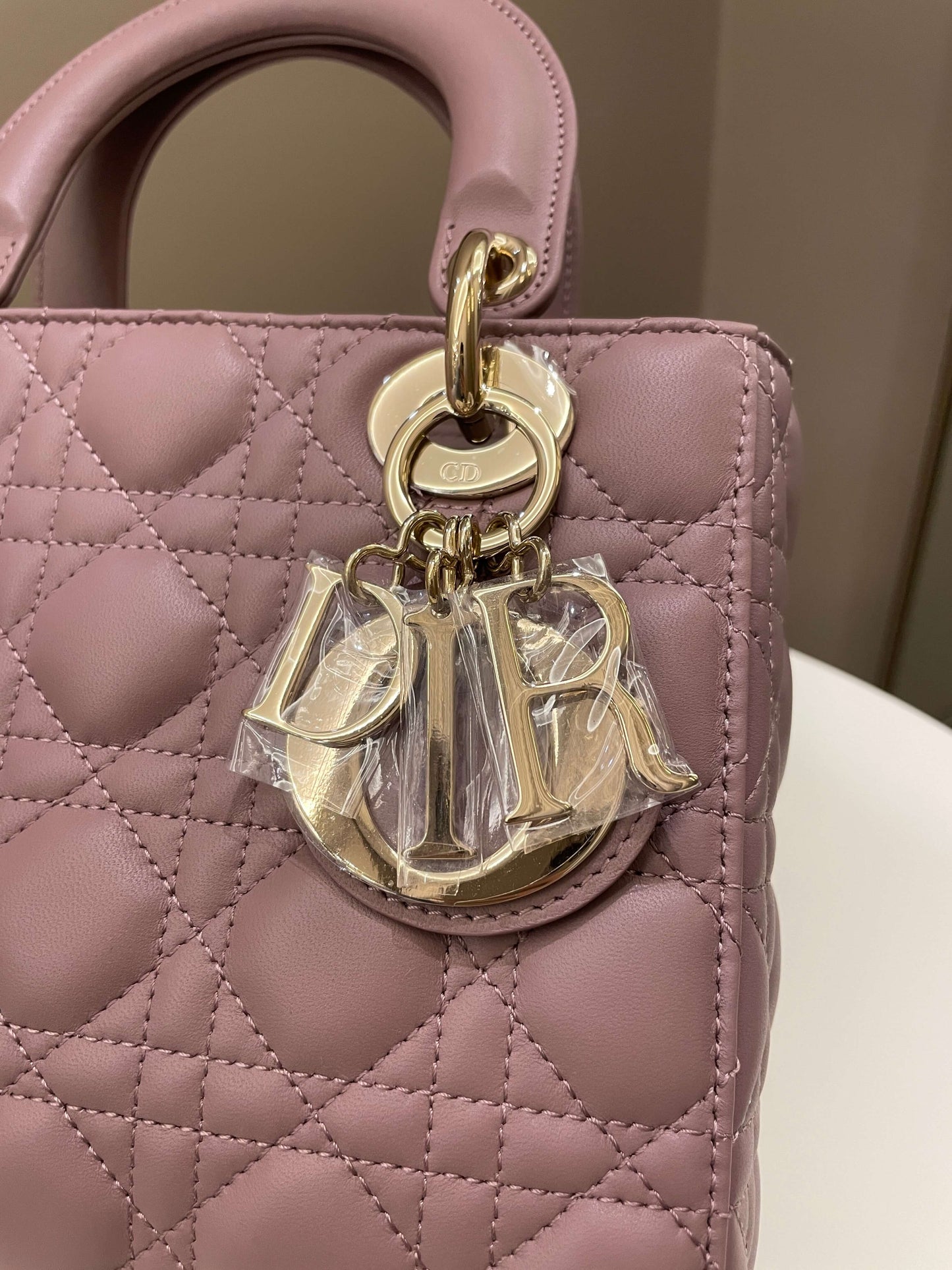 Lady Dior My ABC Dior Mauve Rose Peony Lambskin