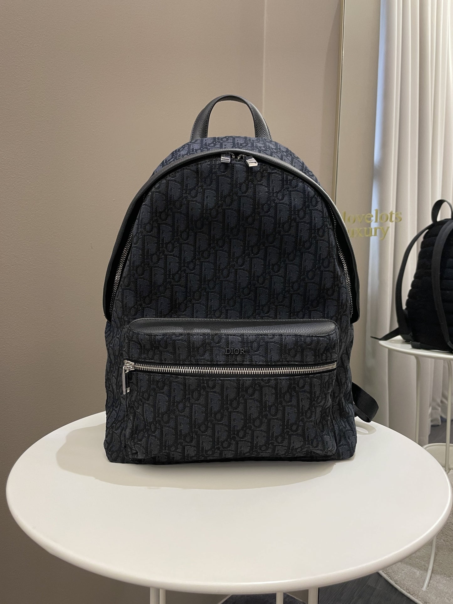 Dior Rider Backpack Black Oblique Jacquard