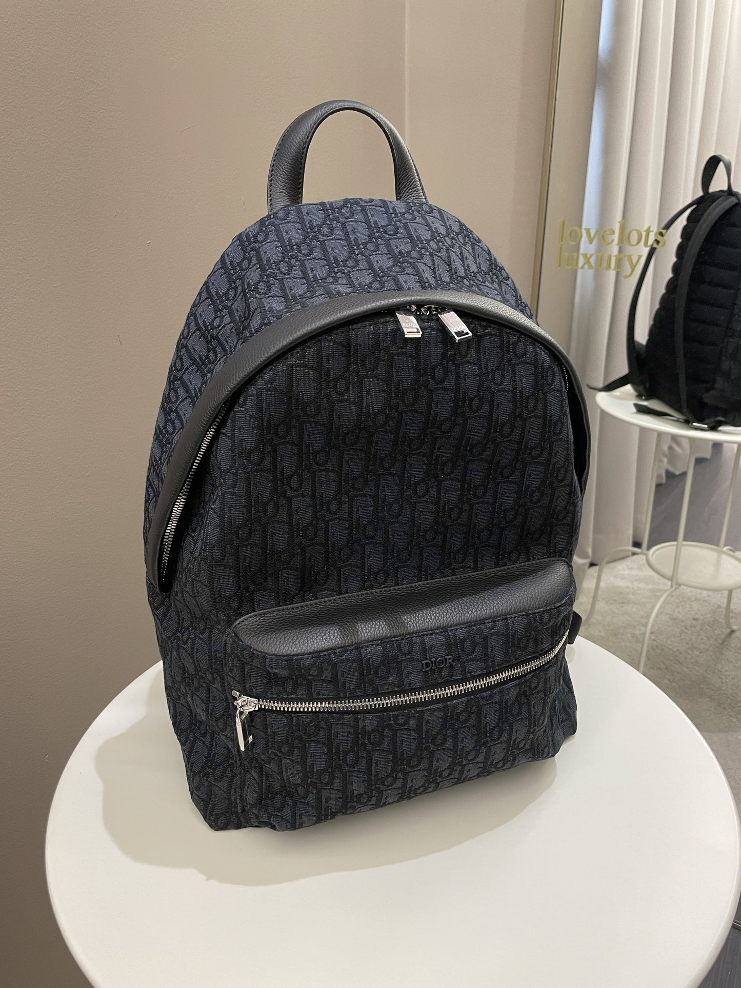 Dior Rider Backpack Black Oblique Jacquard