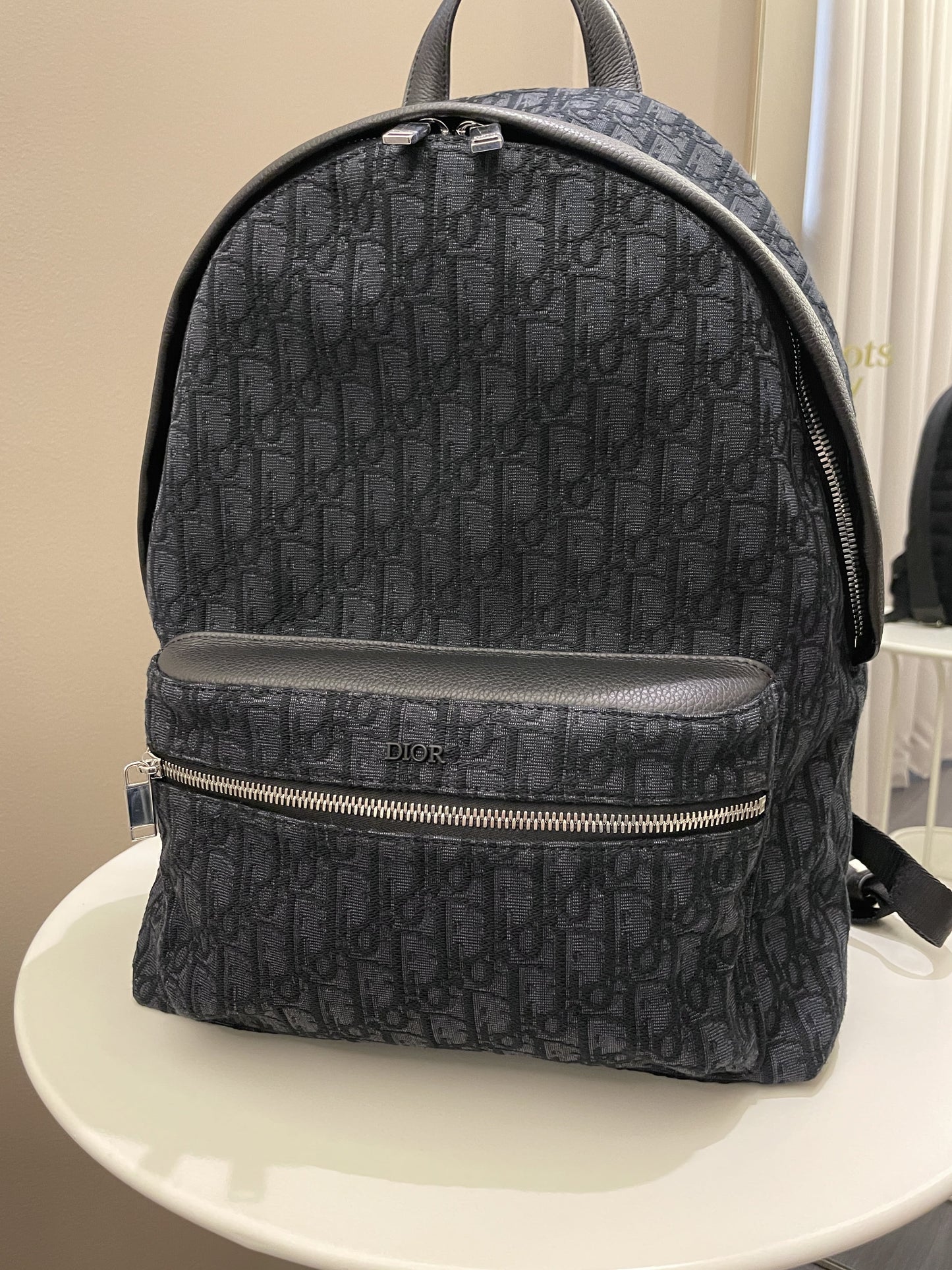 Dior Rider Backpack Black Oblique Jacquard