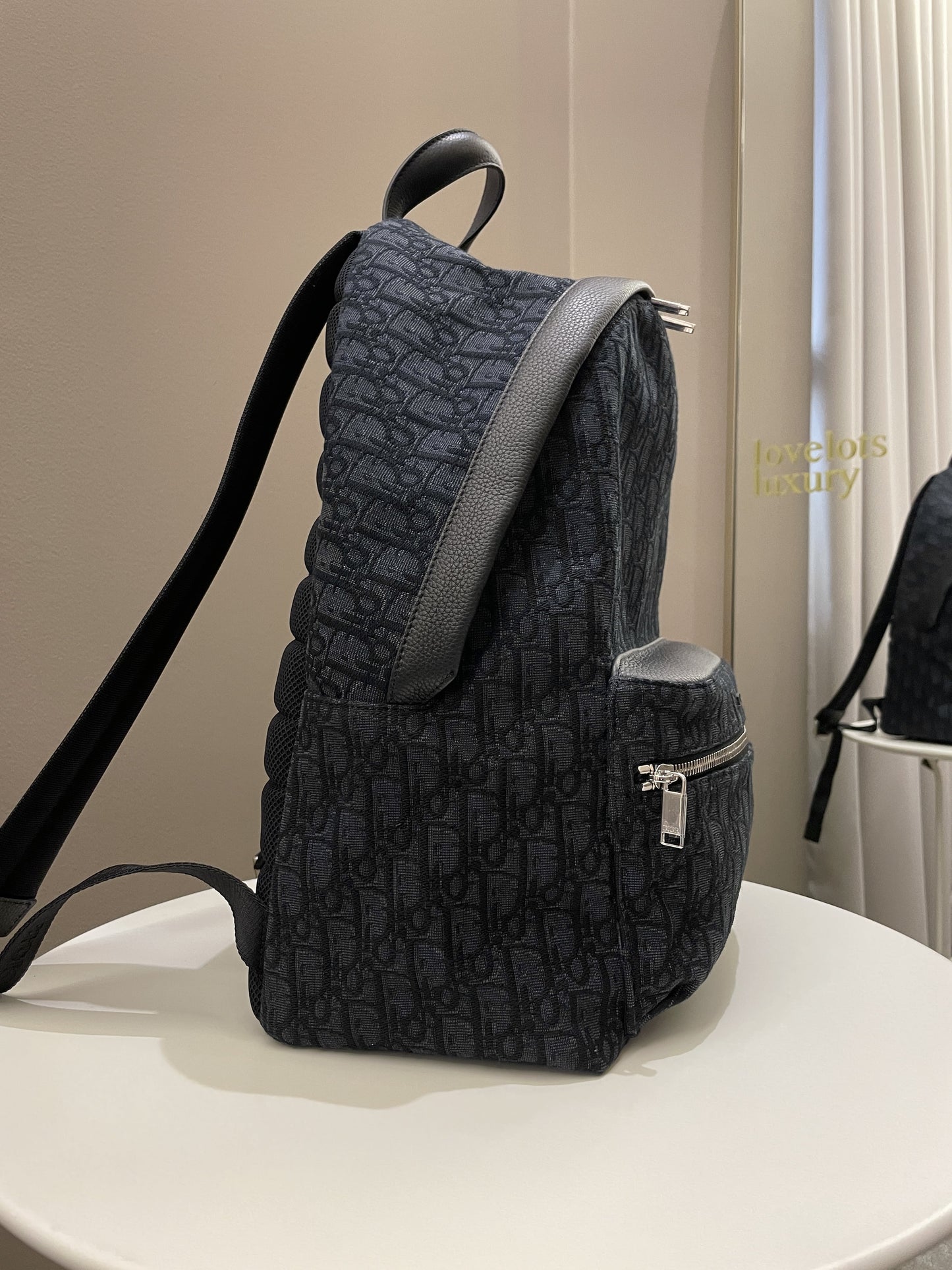 Dior Rider Backpack Black Oblique Jacquard