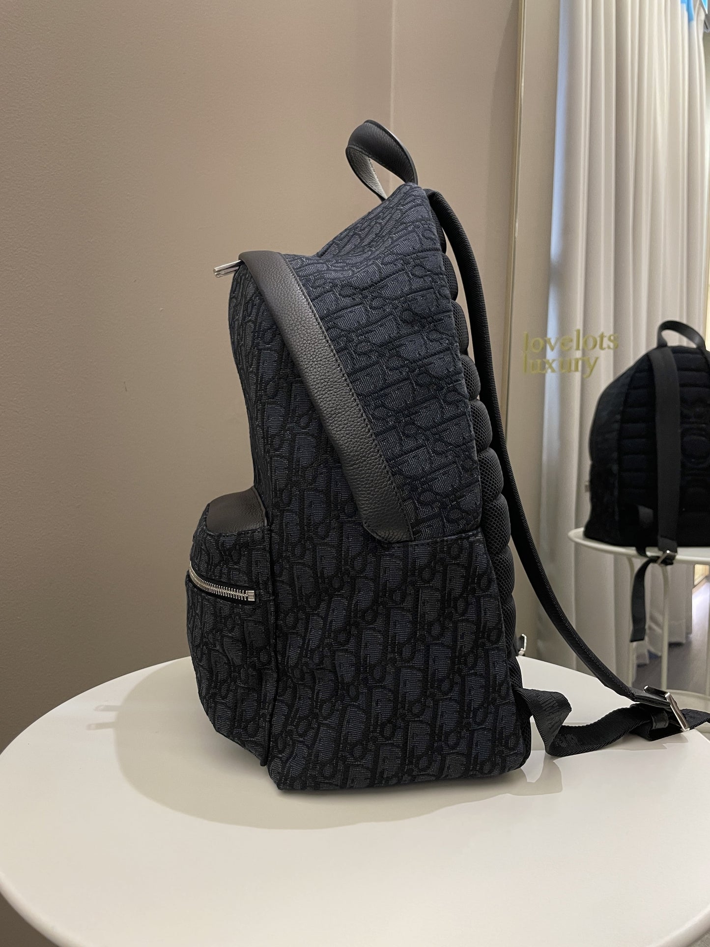 Dior Rider Backpack Black Oblique Jacquard