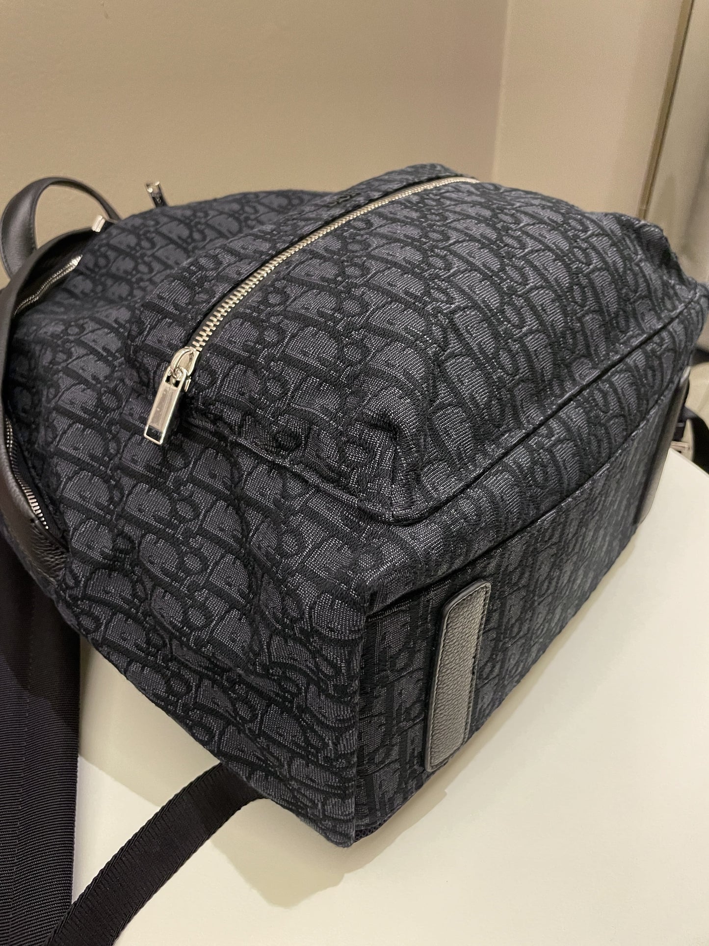 Dior Rider Backpack Black Oblique Jacquard