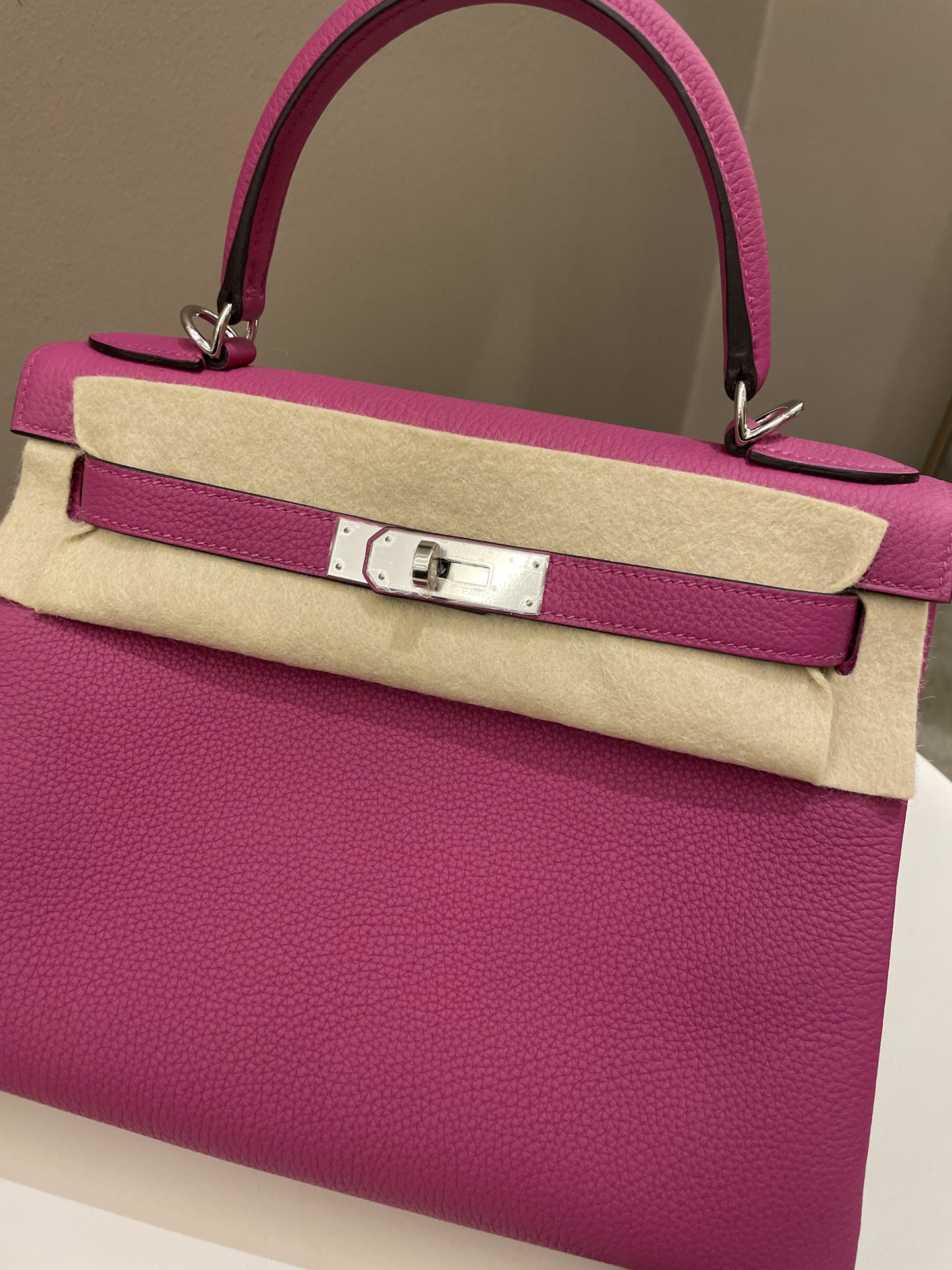 Hermes Kelly 28 Rose Pourpre Clemence