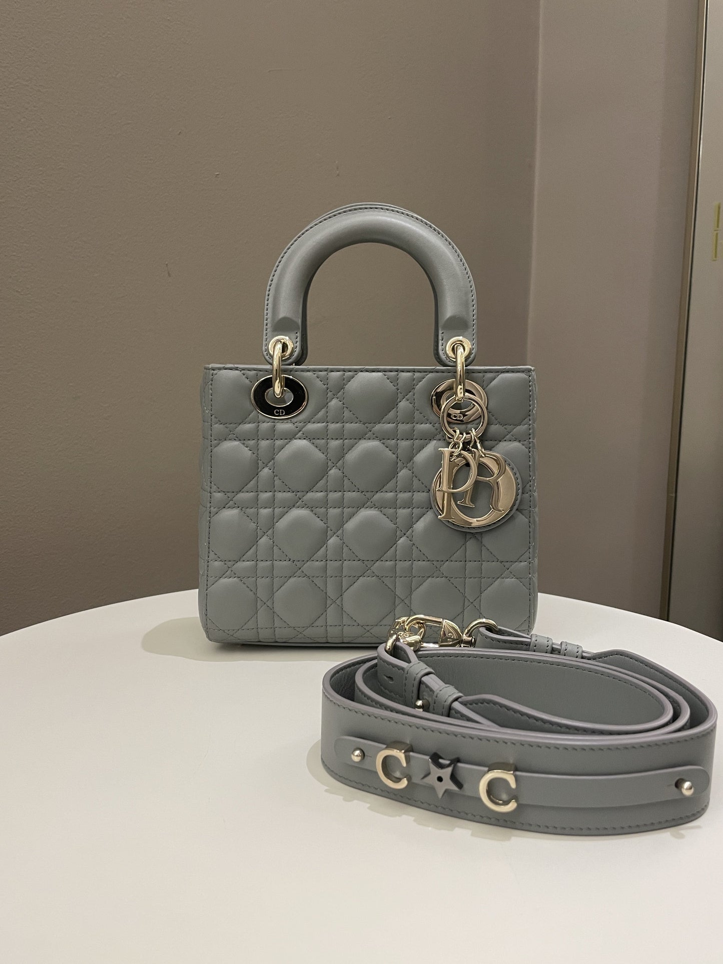 Lady Dior My ABC Dior Cloud Grey Lambskin