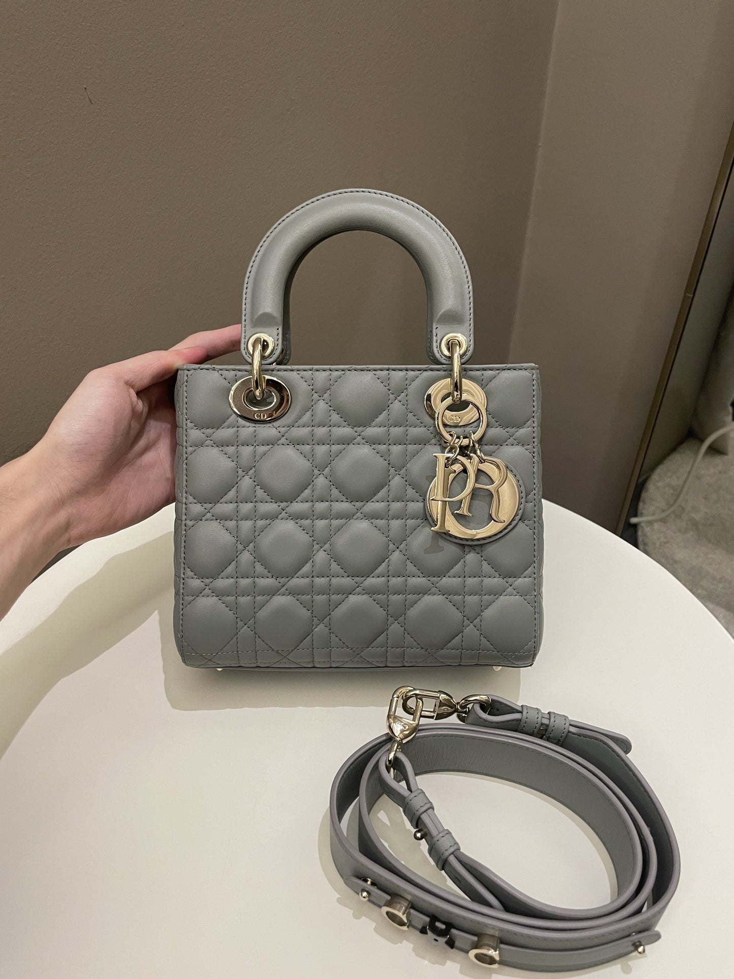 Lady Dior My ABC Dior Cloud Grey Lambskin