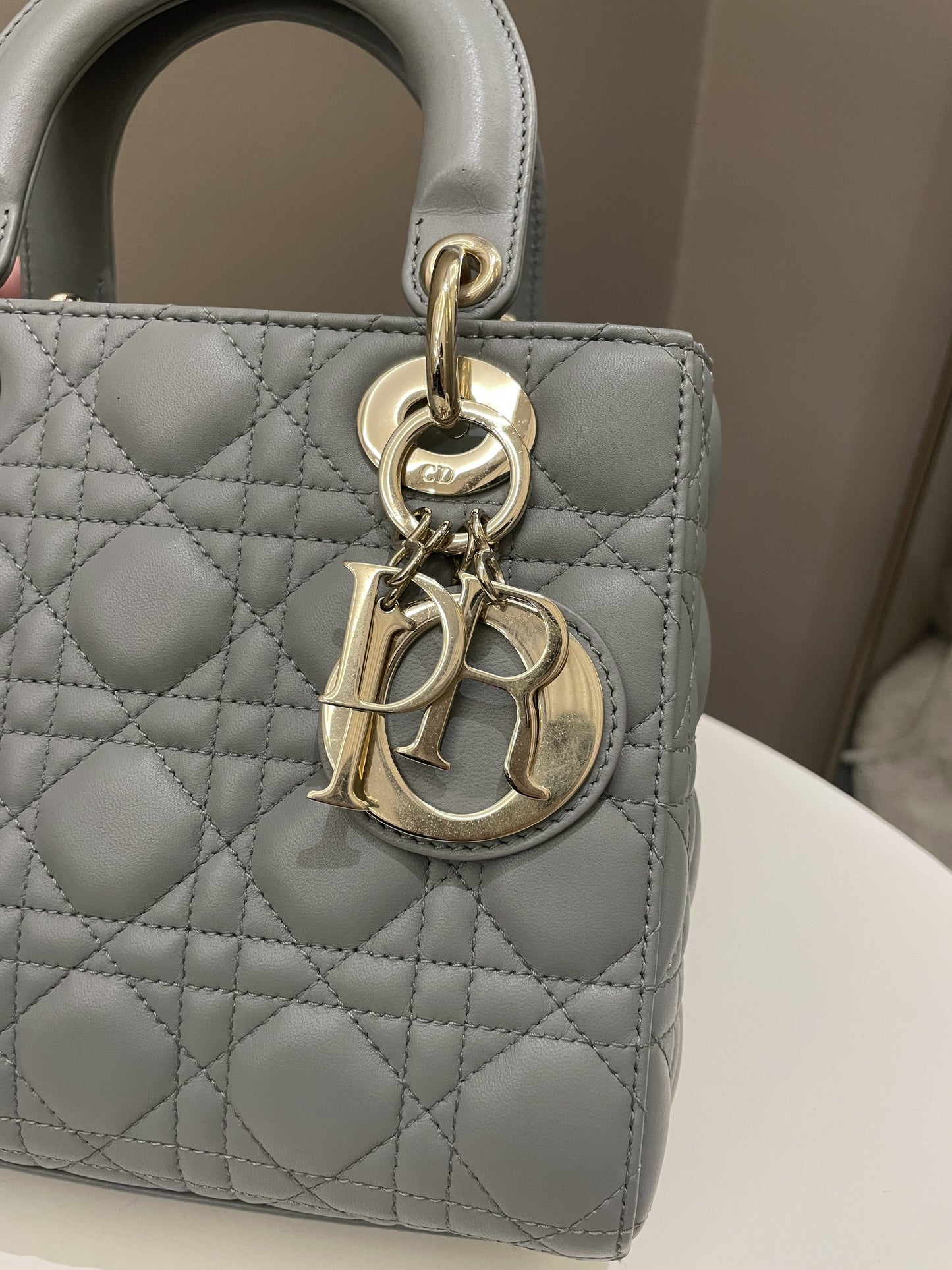 Lady Dior My ABC Dior Cloud Grey Lambskin