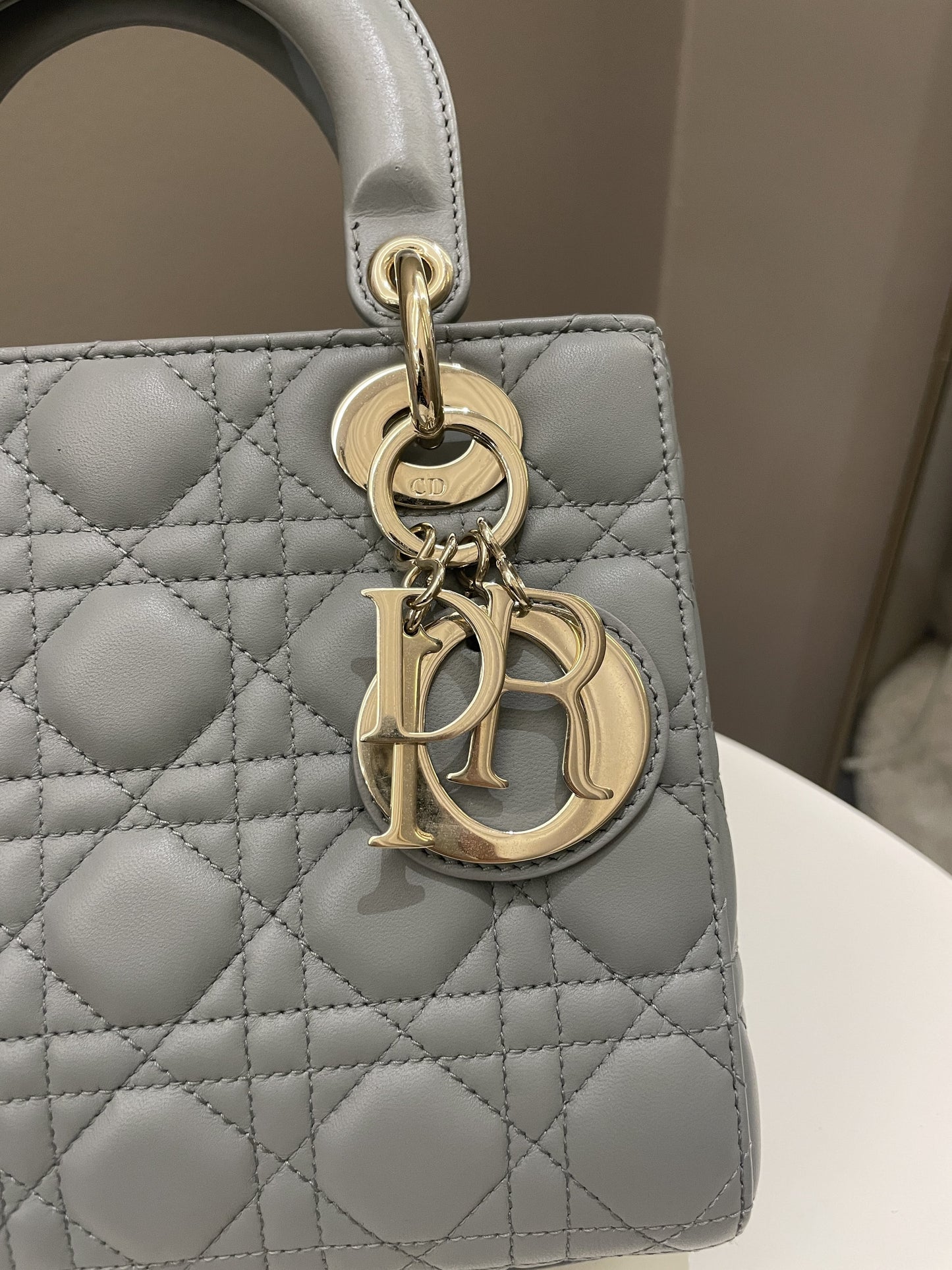 Lady Dior My ABC Dior Cloud Grey Lambskin