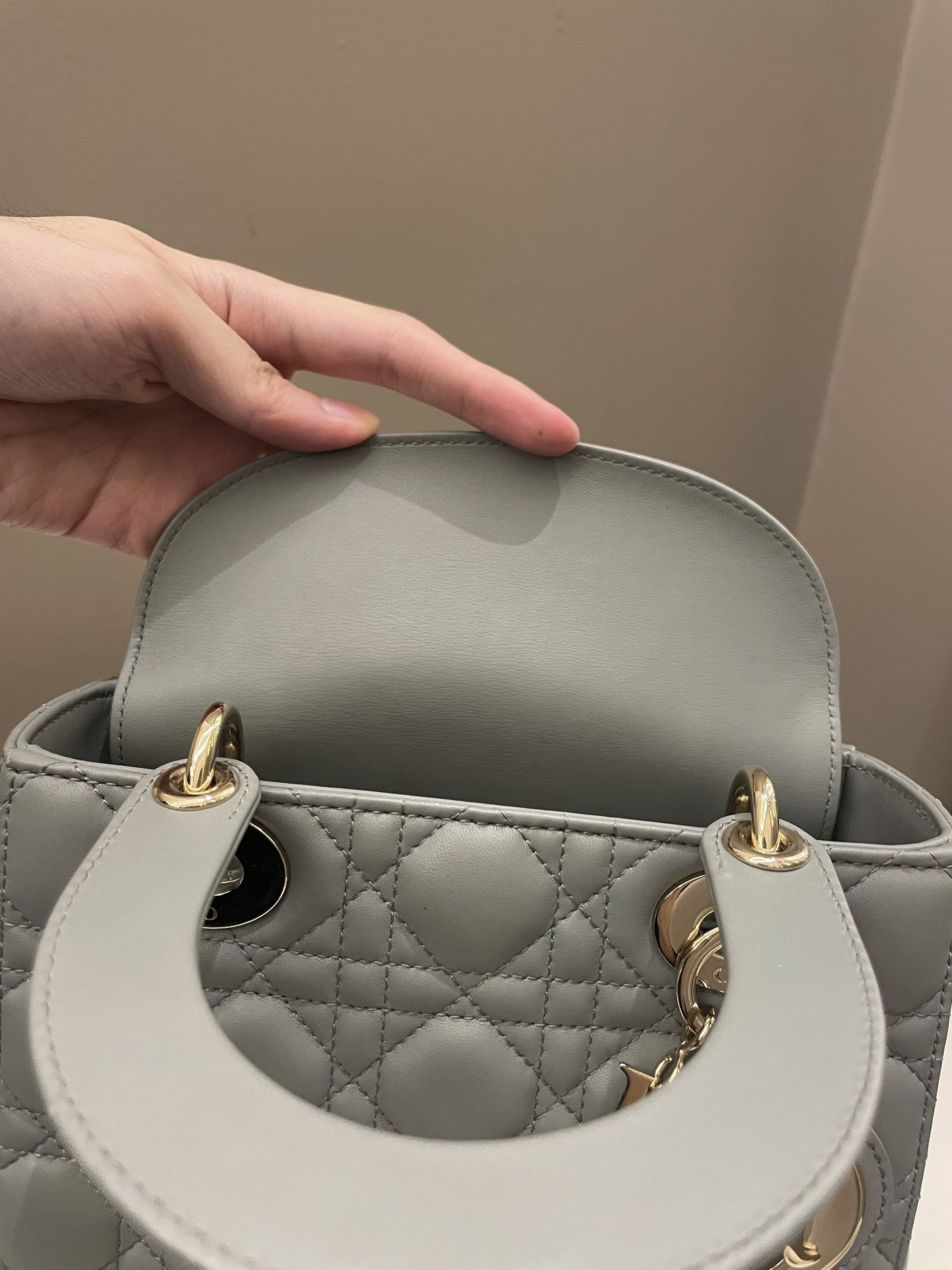 Lady Dior My ABC Dior Cloud Grey Lambskin