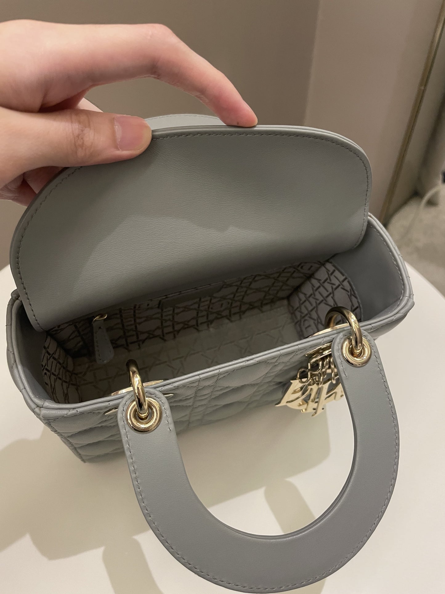 Lady Dior My ABC Dior Cloud Grey Lambskin