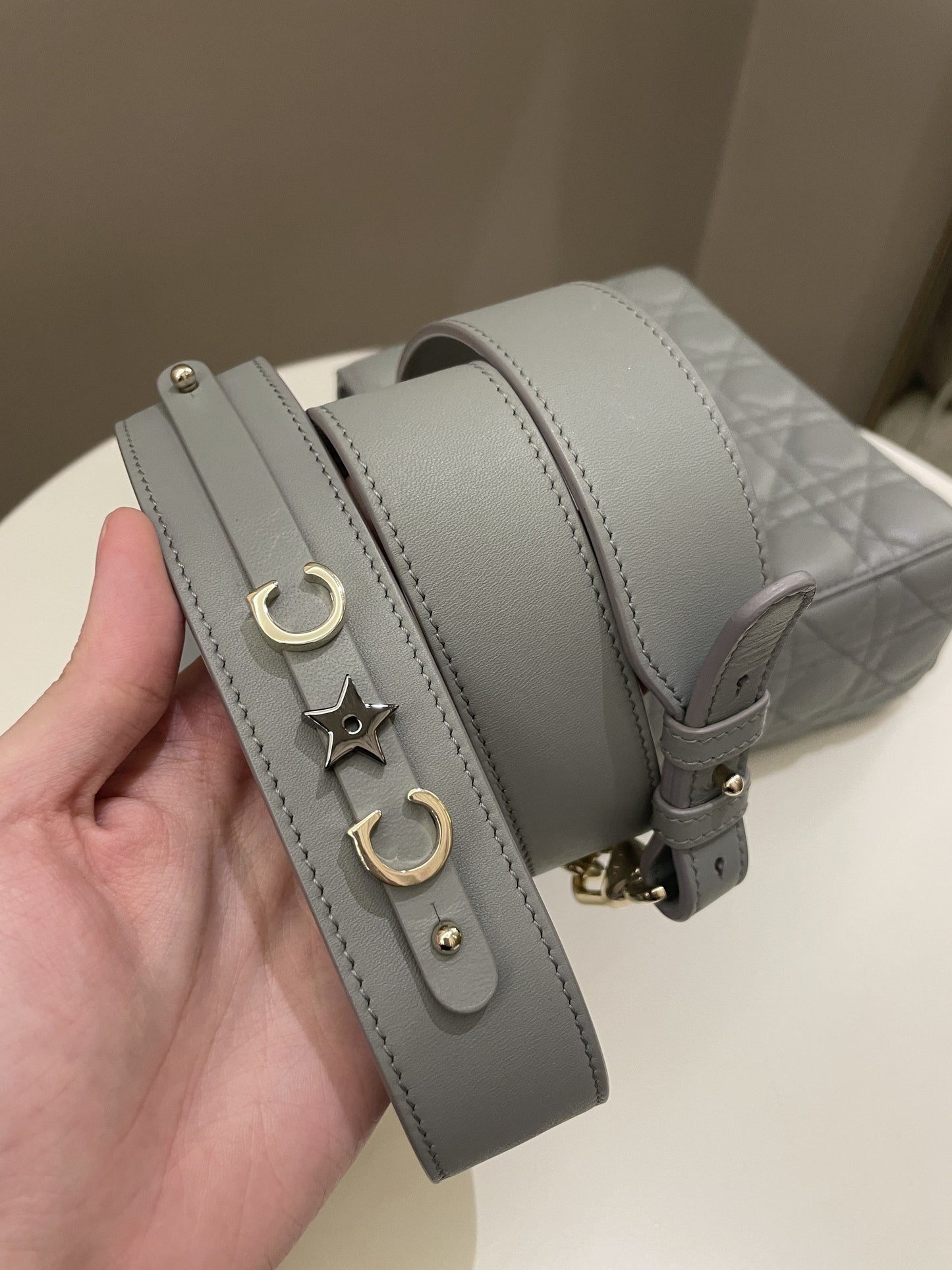 Lady Dior My ABC Dior Cloud Grey Lambskin