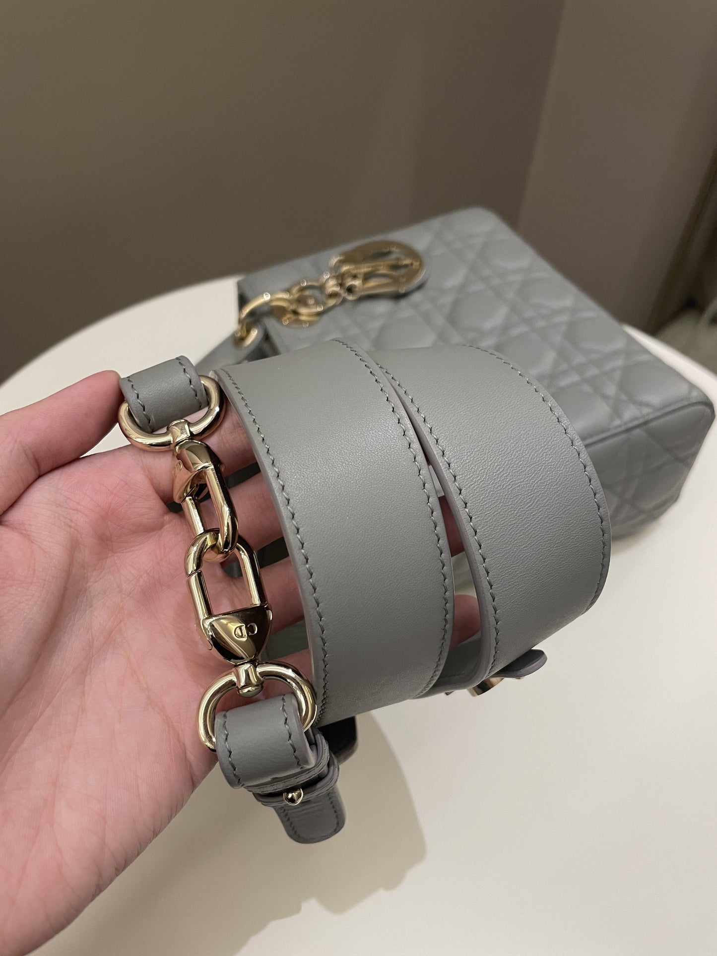 Lady Dior My ABC Dior Cloud Grey Lambskin