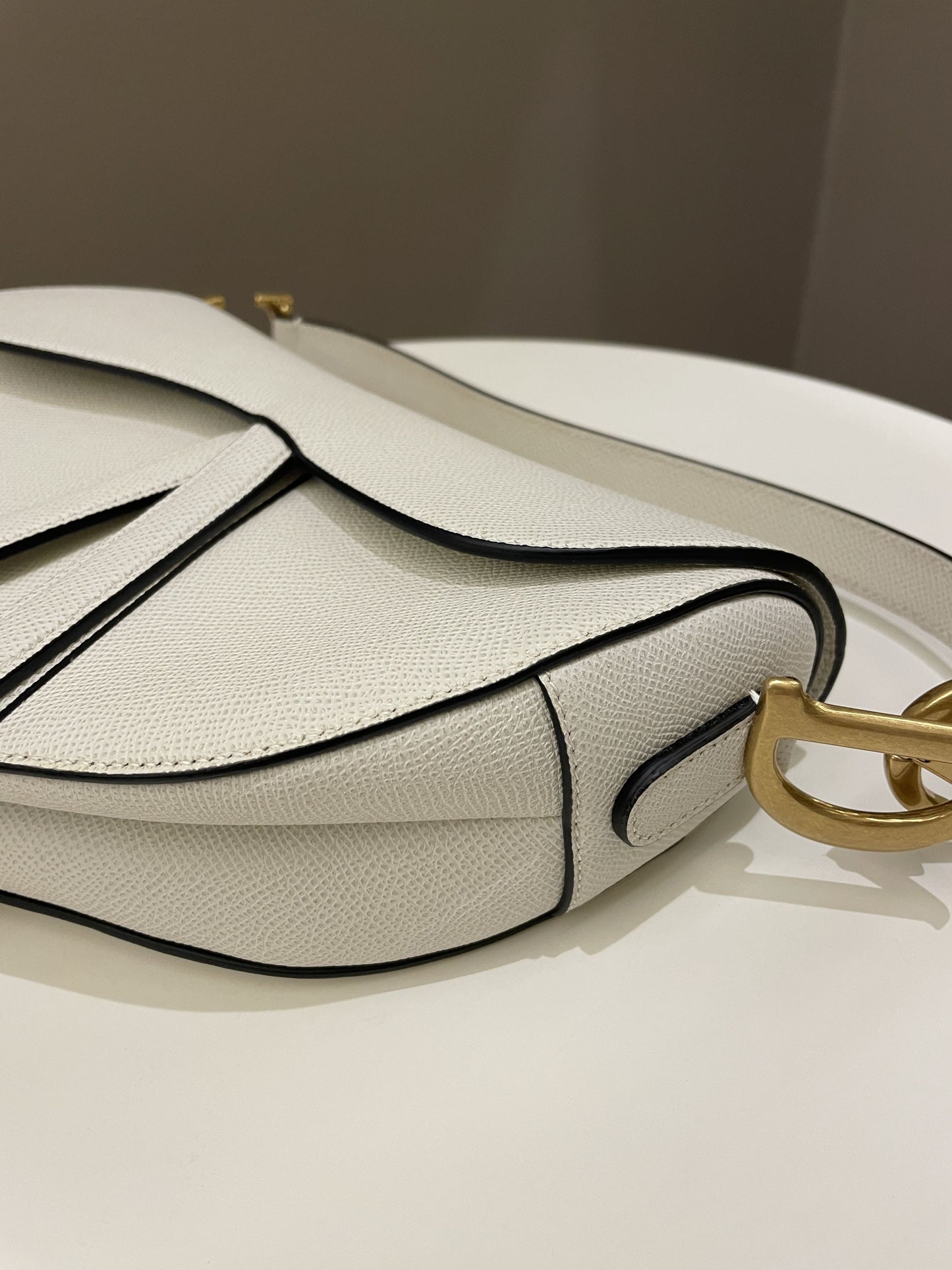 Dior Saddle Bag Cream White