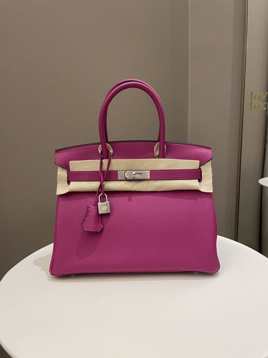 Hermes Birkin 30 Rose Pourpre Togo