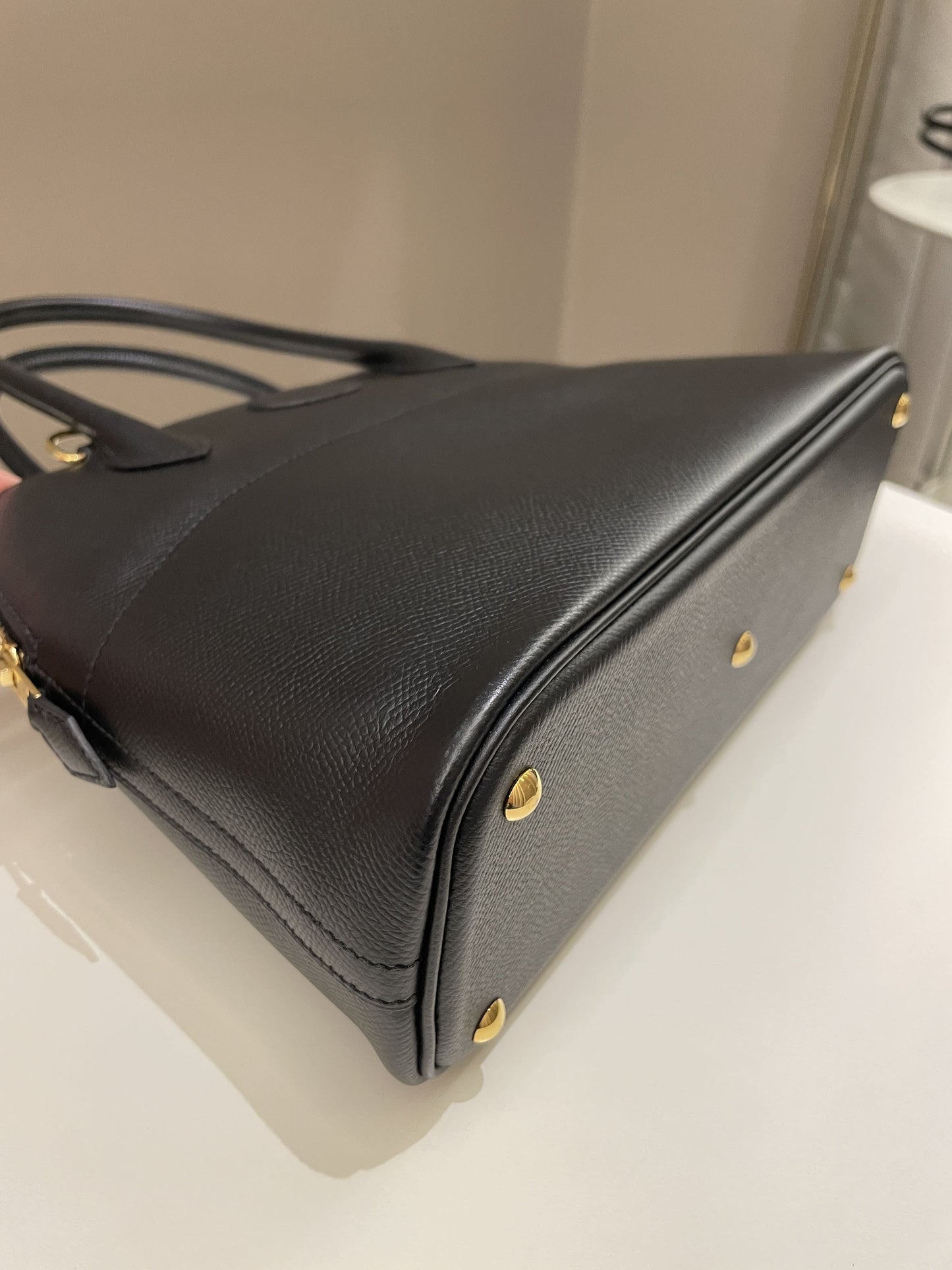 Hermes Bolide 27 Black Epsom