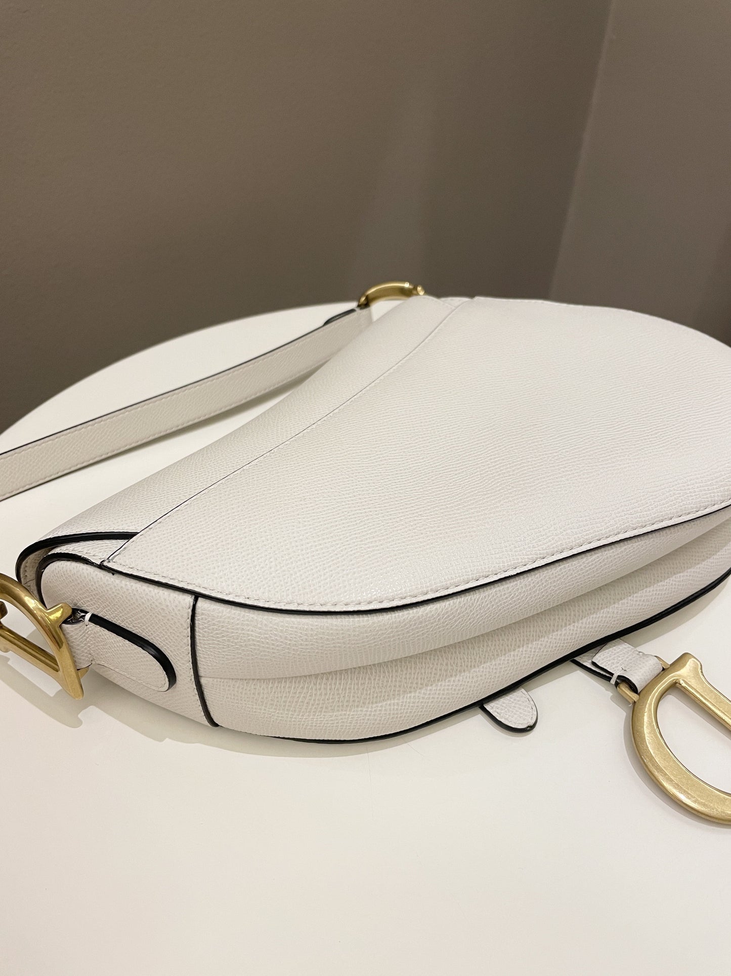 Dior Saddle Bag Ivory Epsom