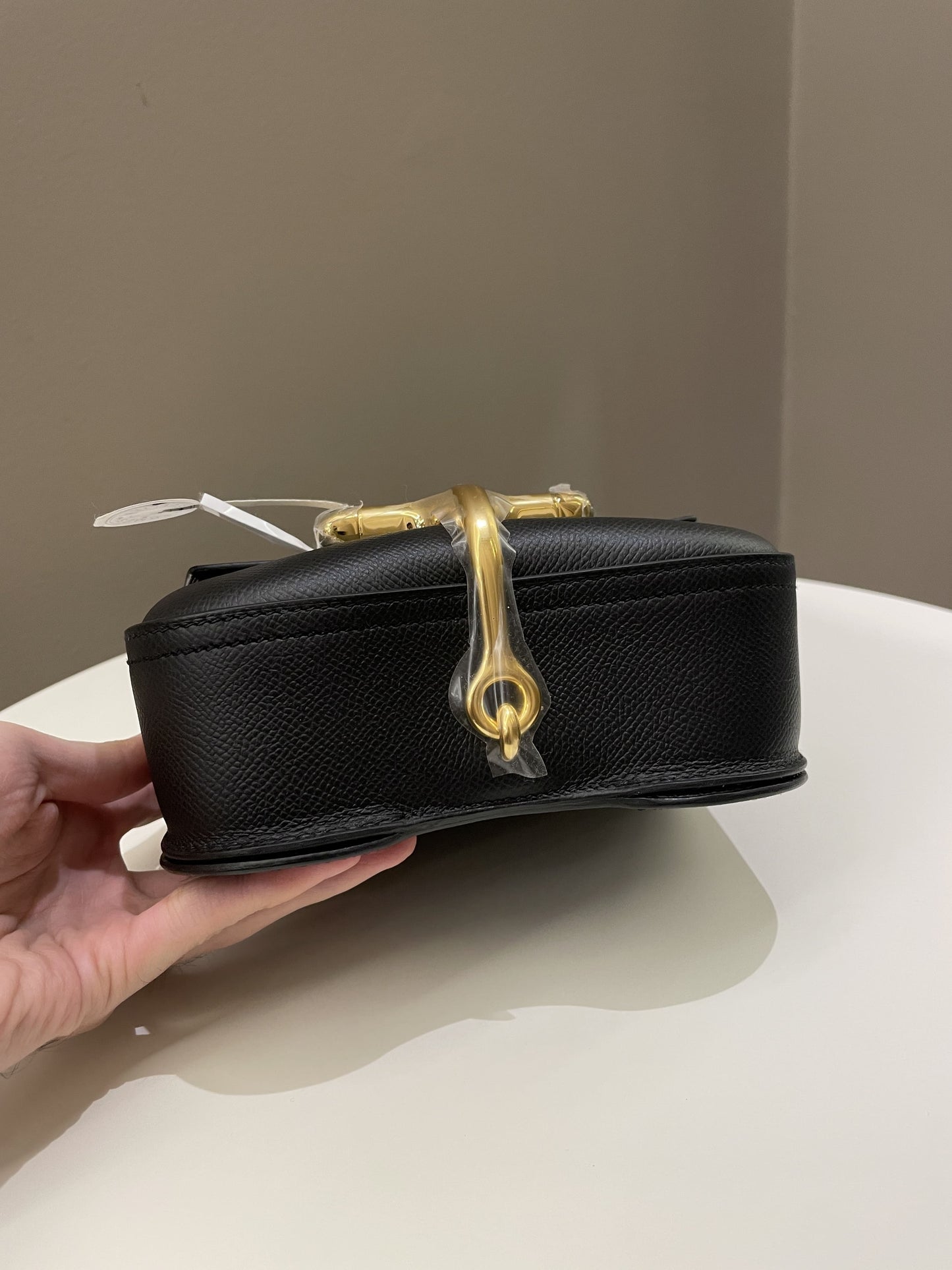 Hermes Mini Della Cavalleria Black Epsom