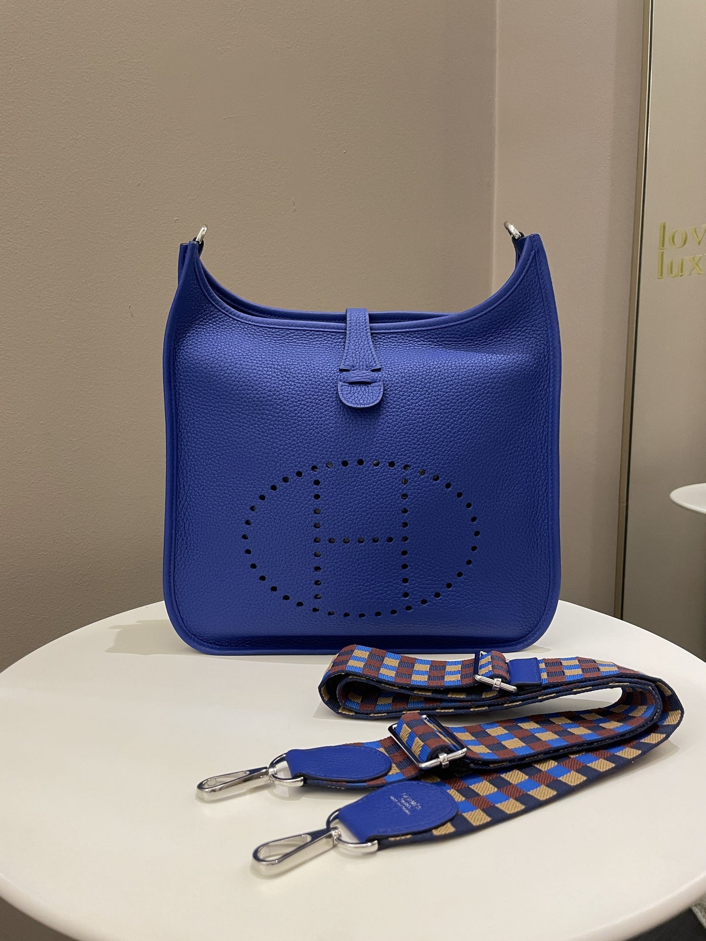 Hermes Evelyne 29 PM Royal Blue Clemence