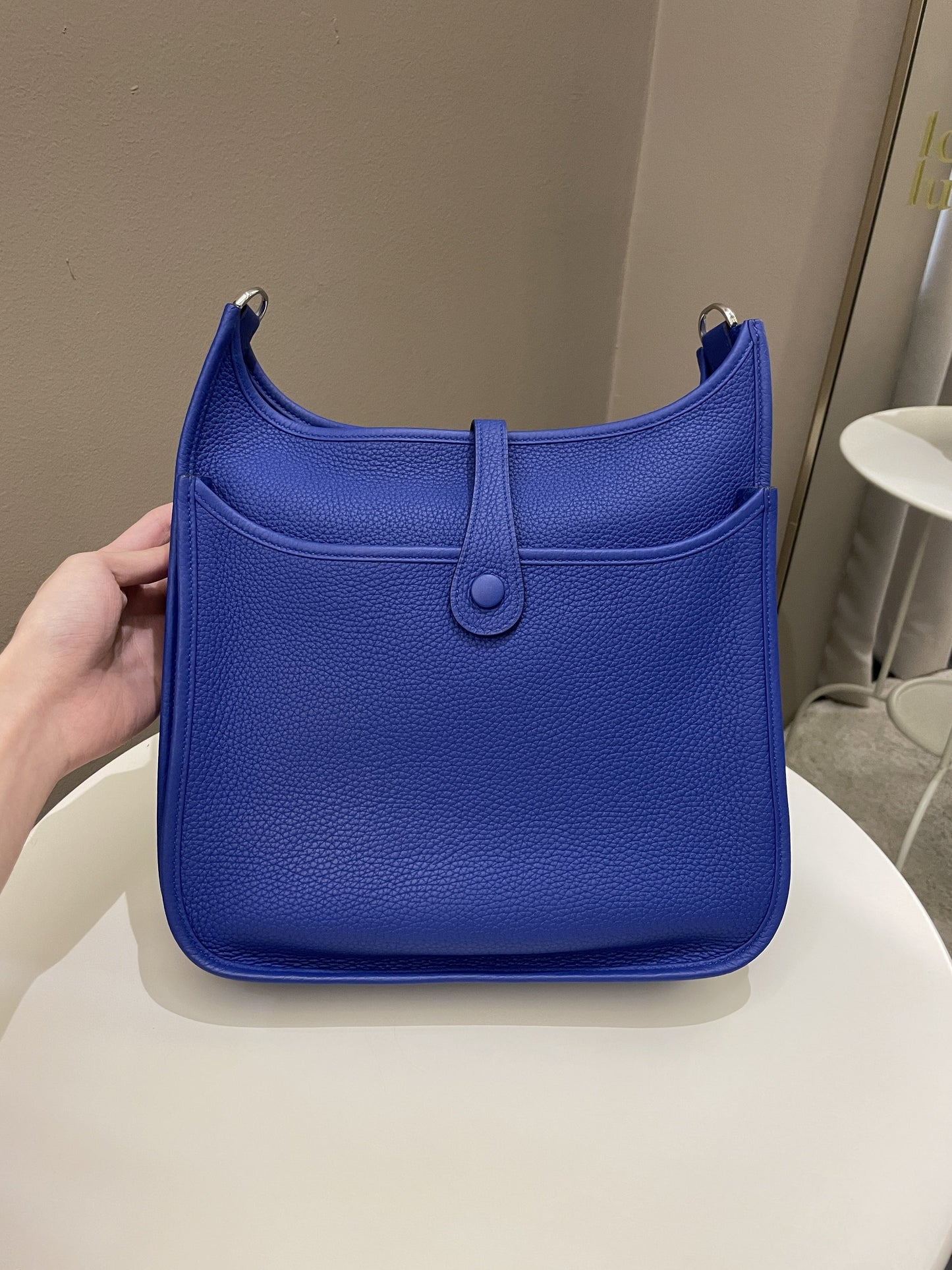 Hermes Evelyne 29 PM Royal Blue Clemence