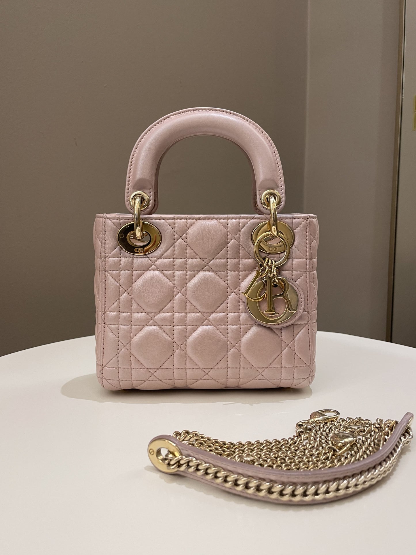 Dior Lady Dior Pearl Pink Lambskin