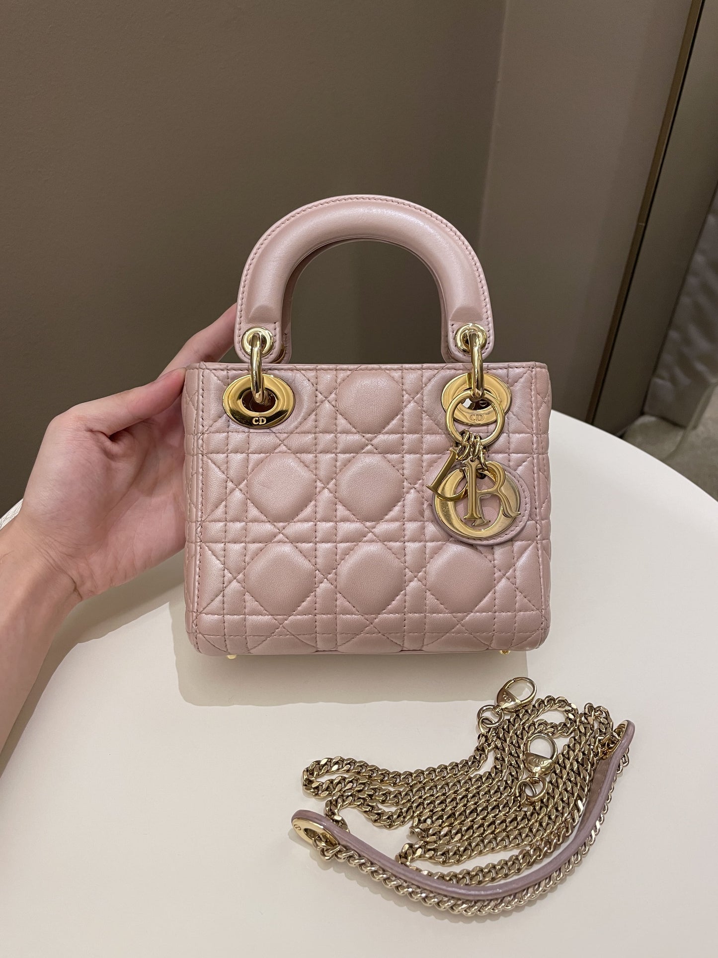 Dior Lady Dior Pearl Pink Lambskin