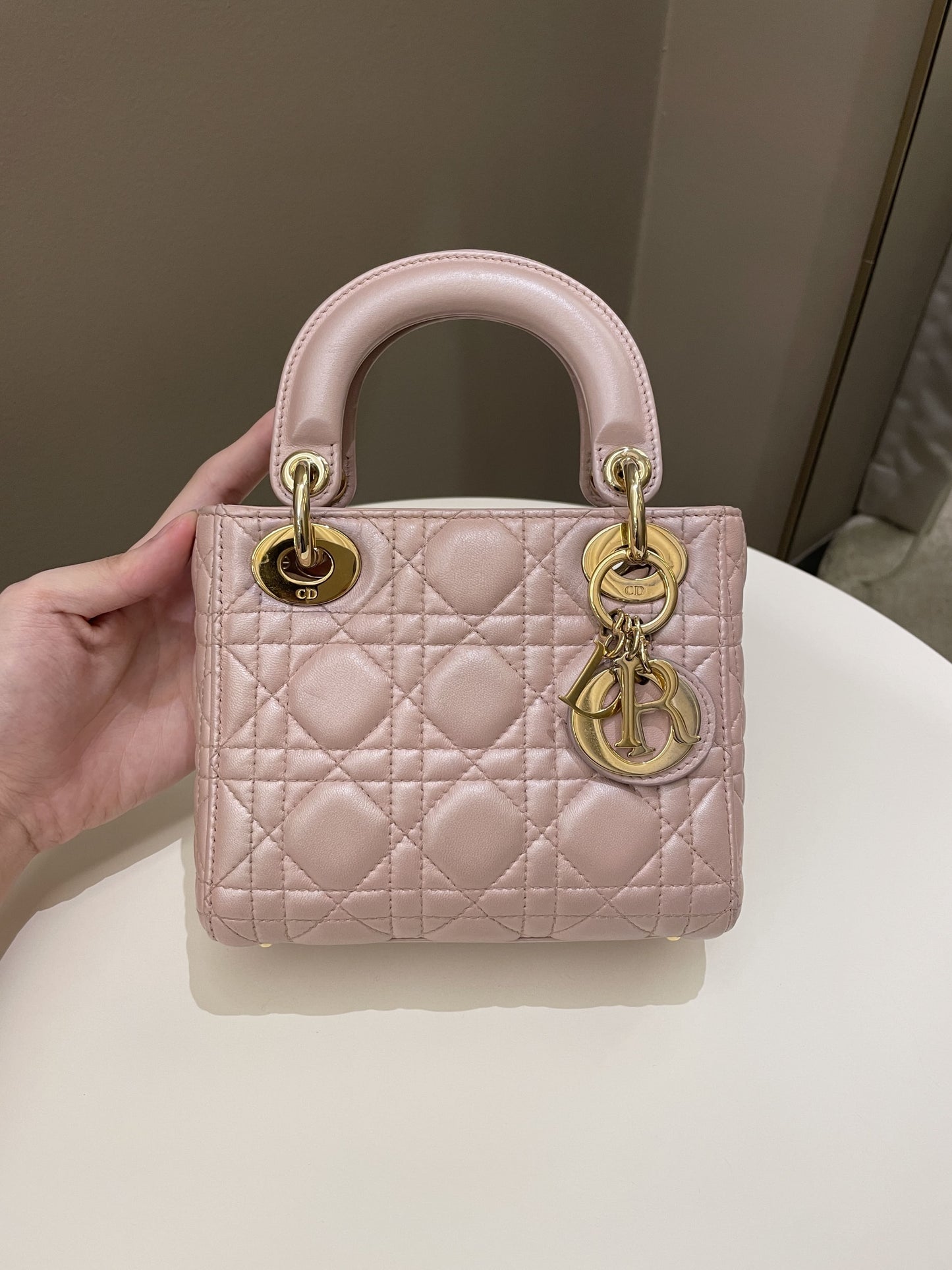 Dior Lady Dior Pearl Pink Lambskin