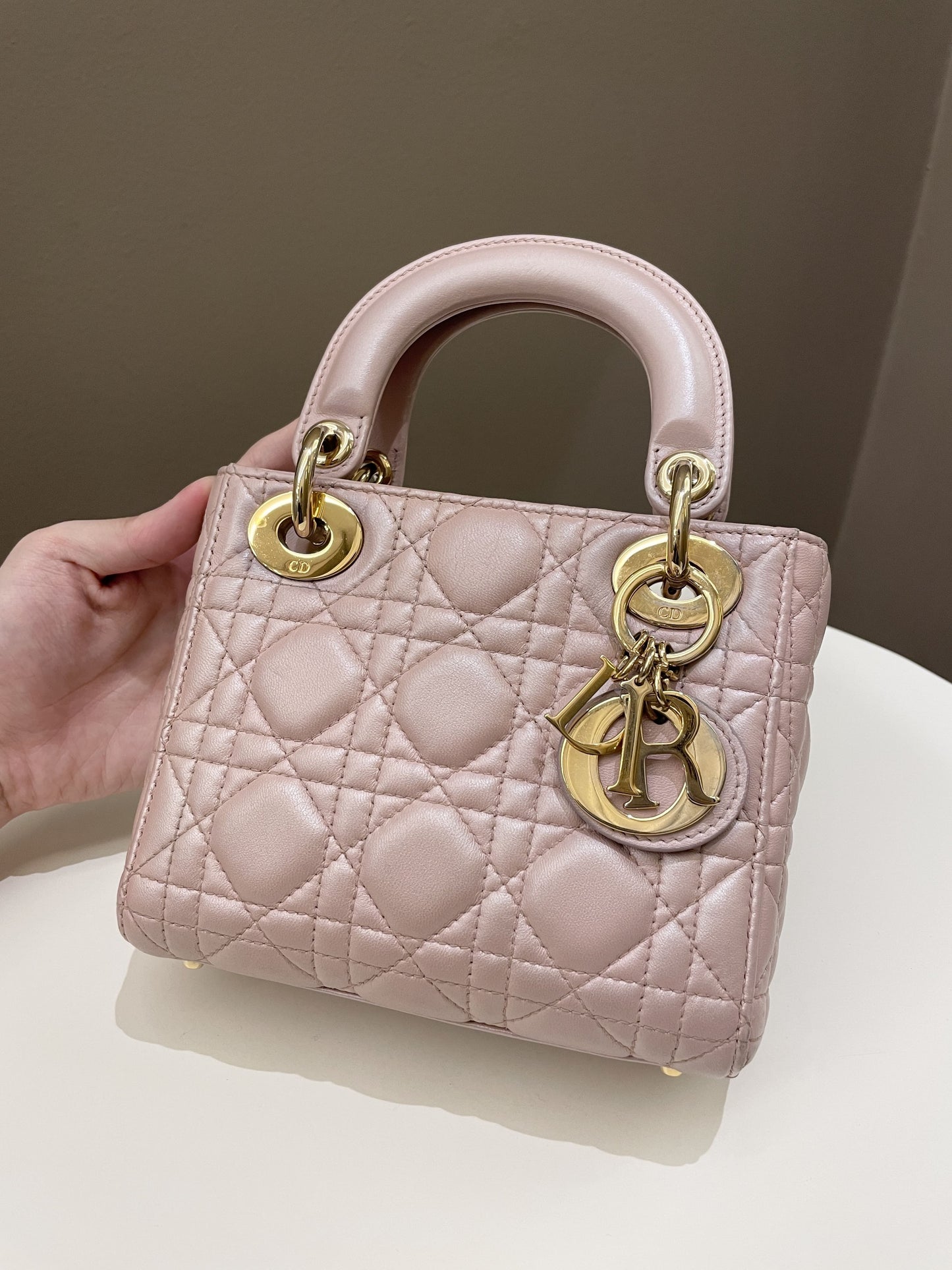 Dior Lady Dior Pearl Pink Lambskin