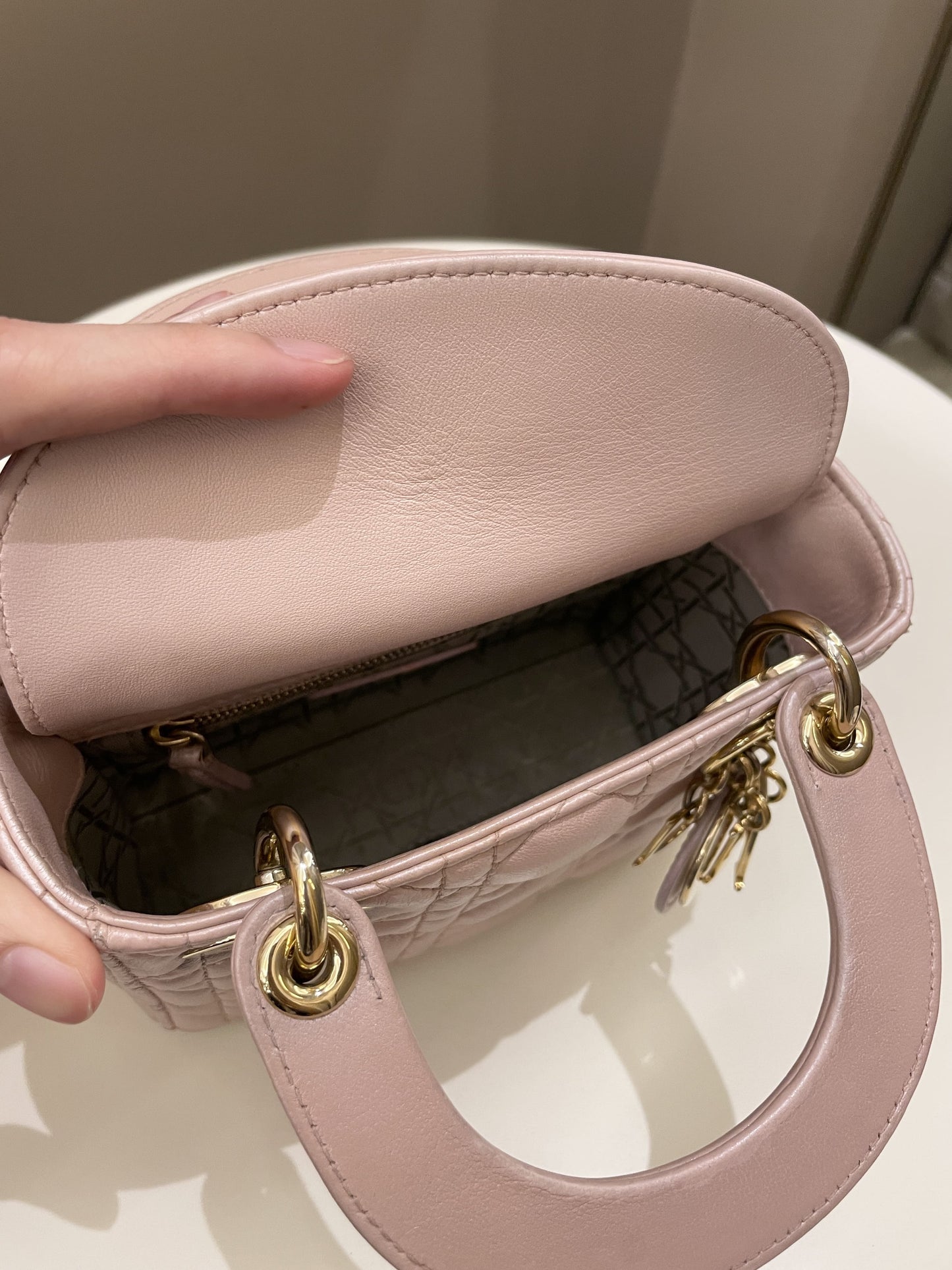 Dior Lady Dior Pearl Pink Lambskin