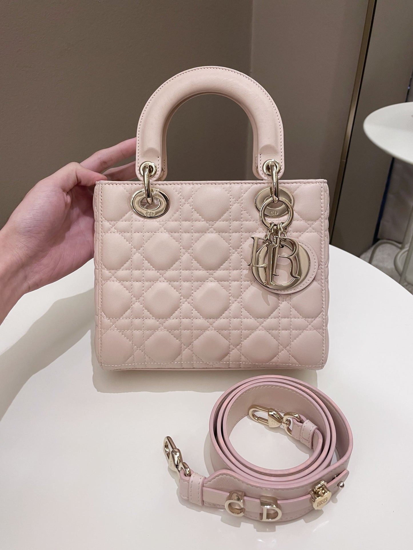 Lady Dior My ABC Dior Pale Pink Lambskin