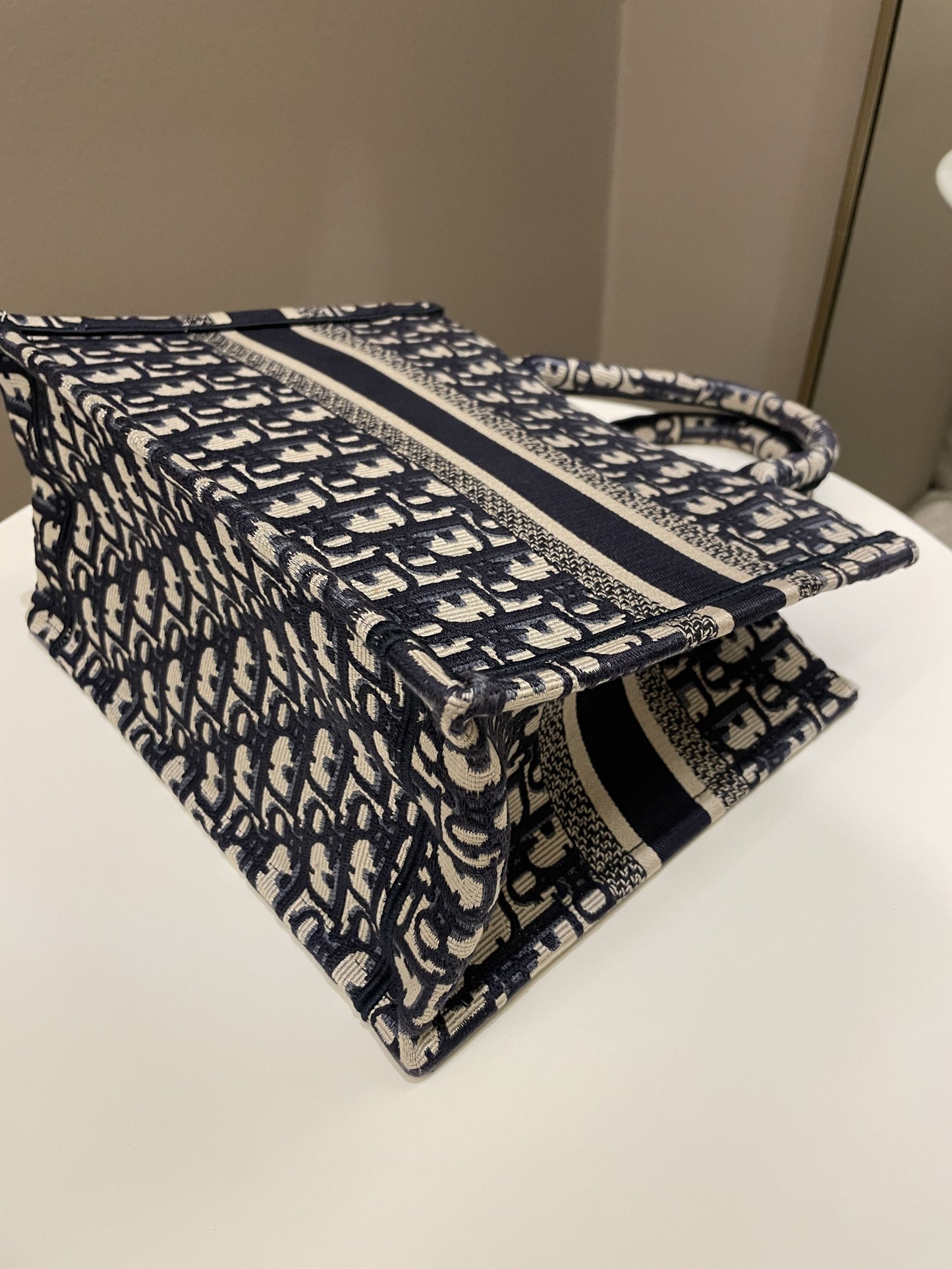 Dior Book Tote Navy Oblique