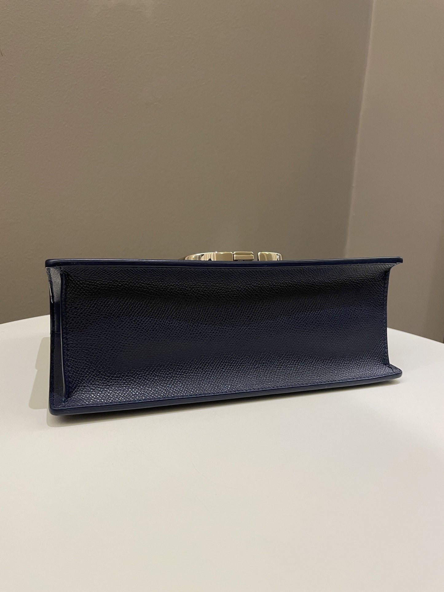 Dior Montaigne 30 Bag Navy Grained Leather