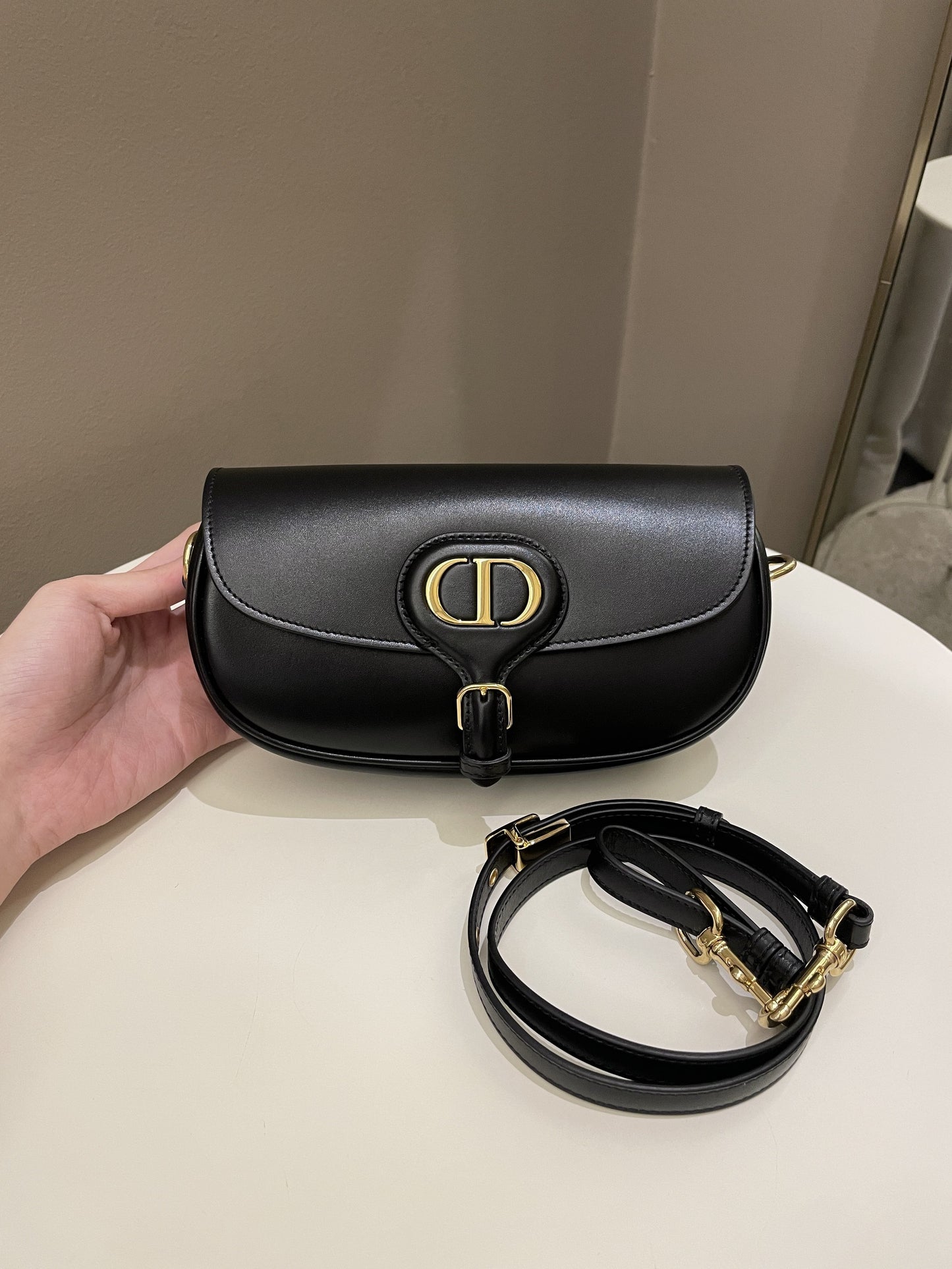 Dior Bobby East West Black Calfskin