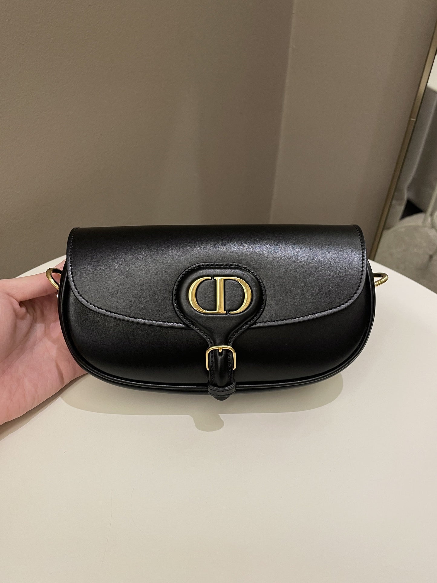 Dior Bobby East West Black Calfskin