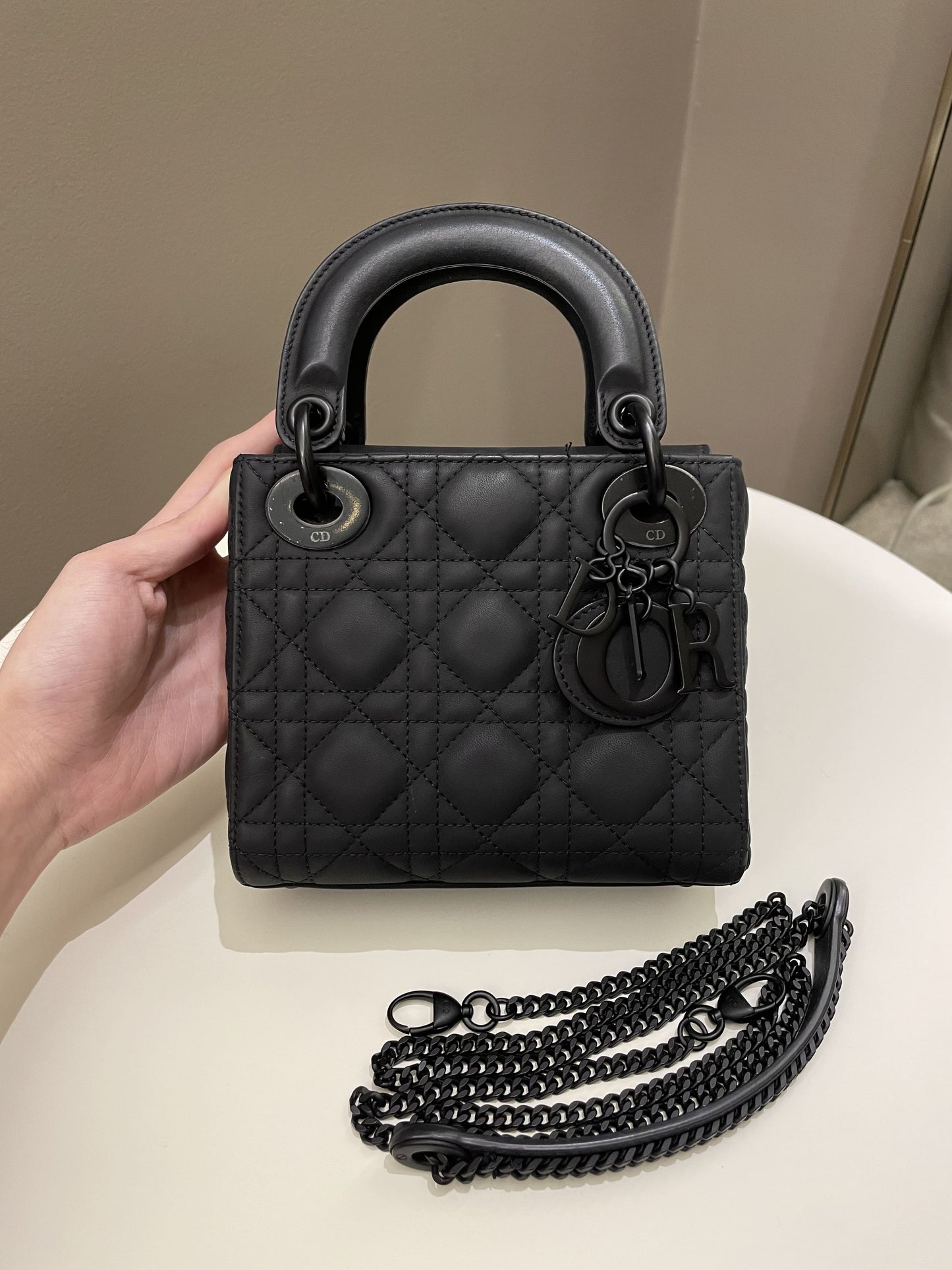 Dior Lady Dior Mini Black Lambskin