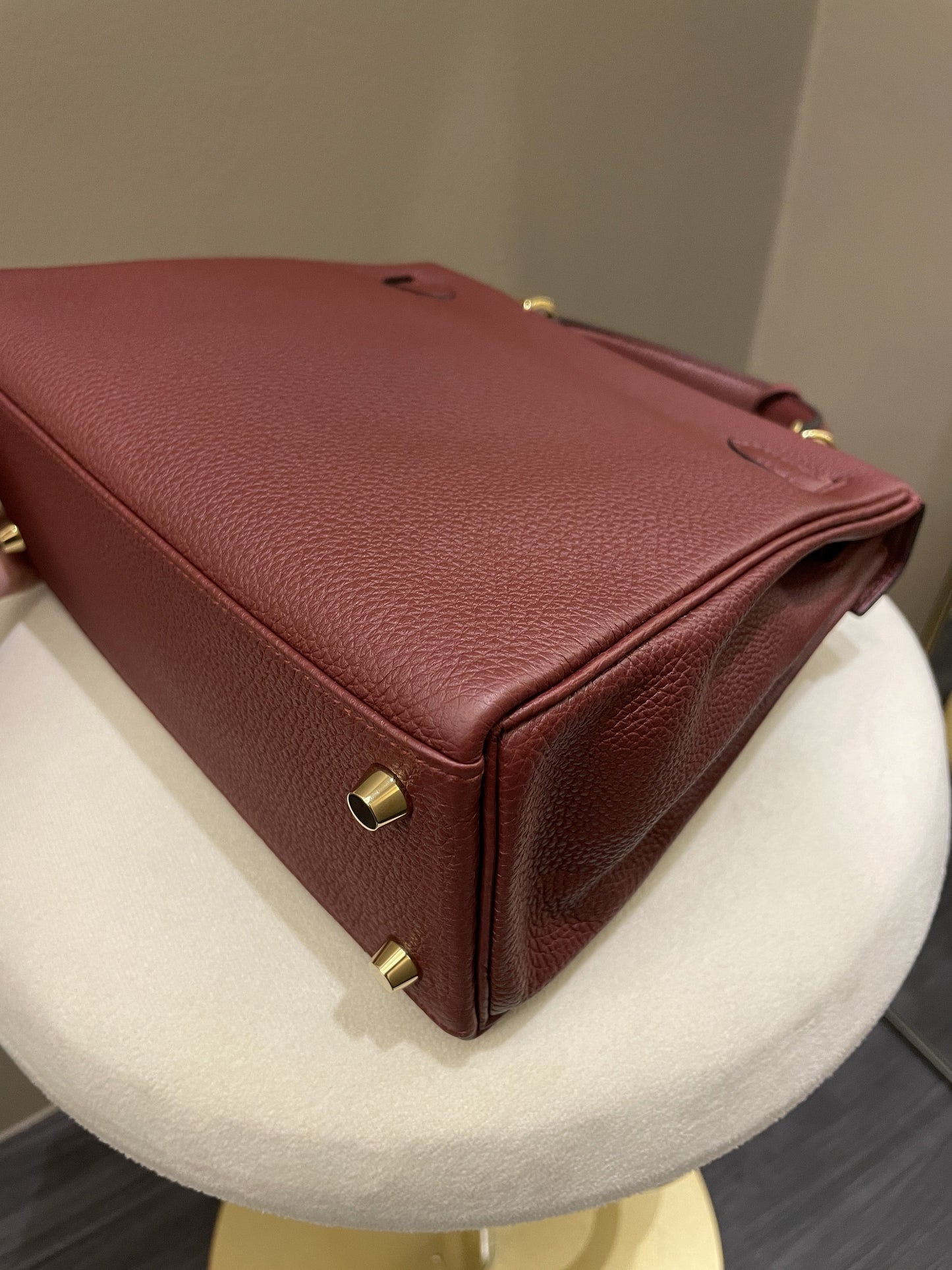 Hermes Kelly 25 Rouge H Togo