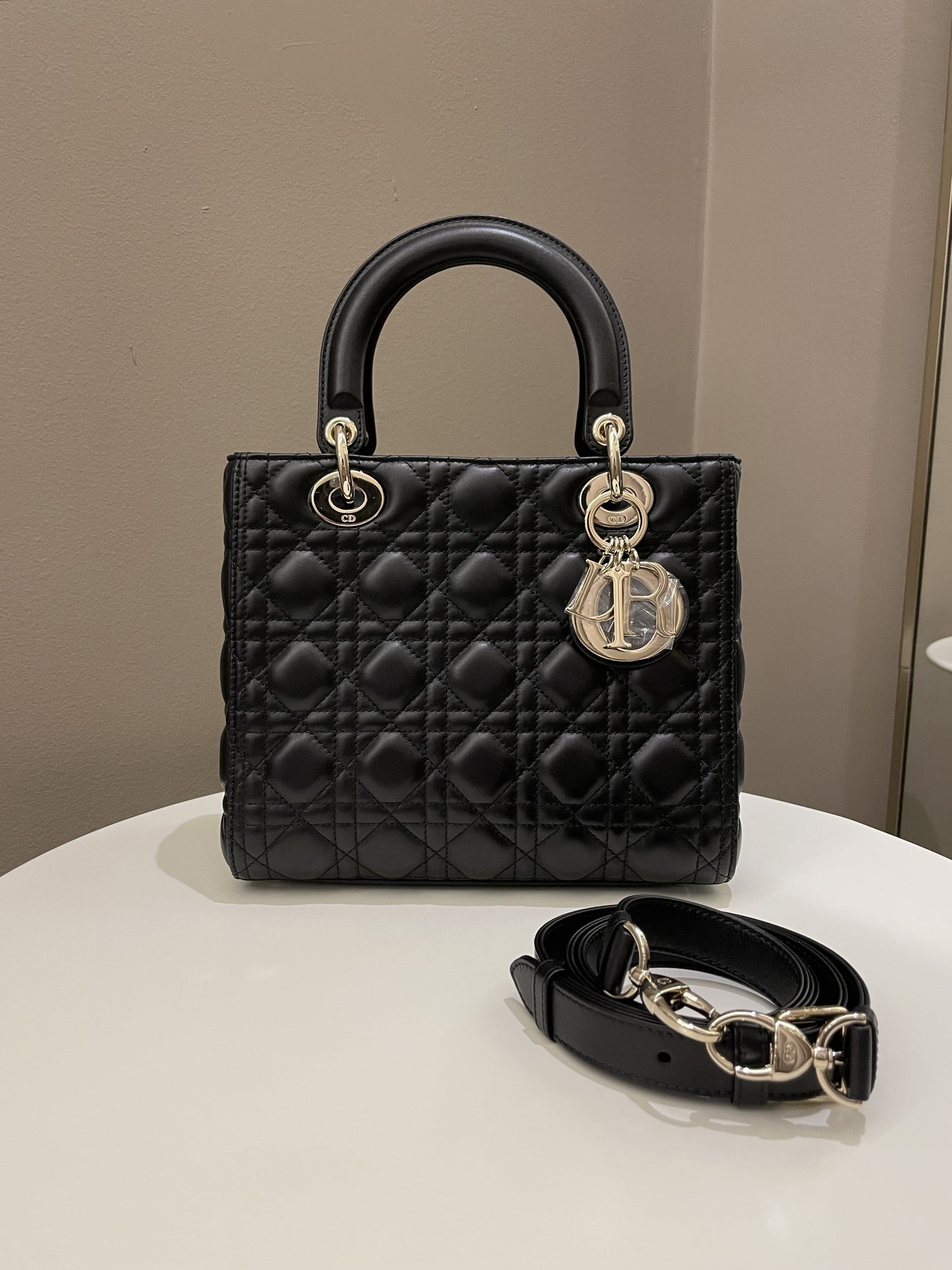 Dior Classic Lady Dior Black Lambskin