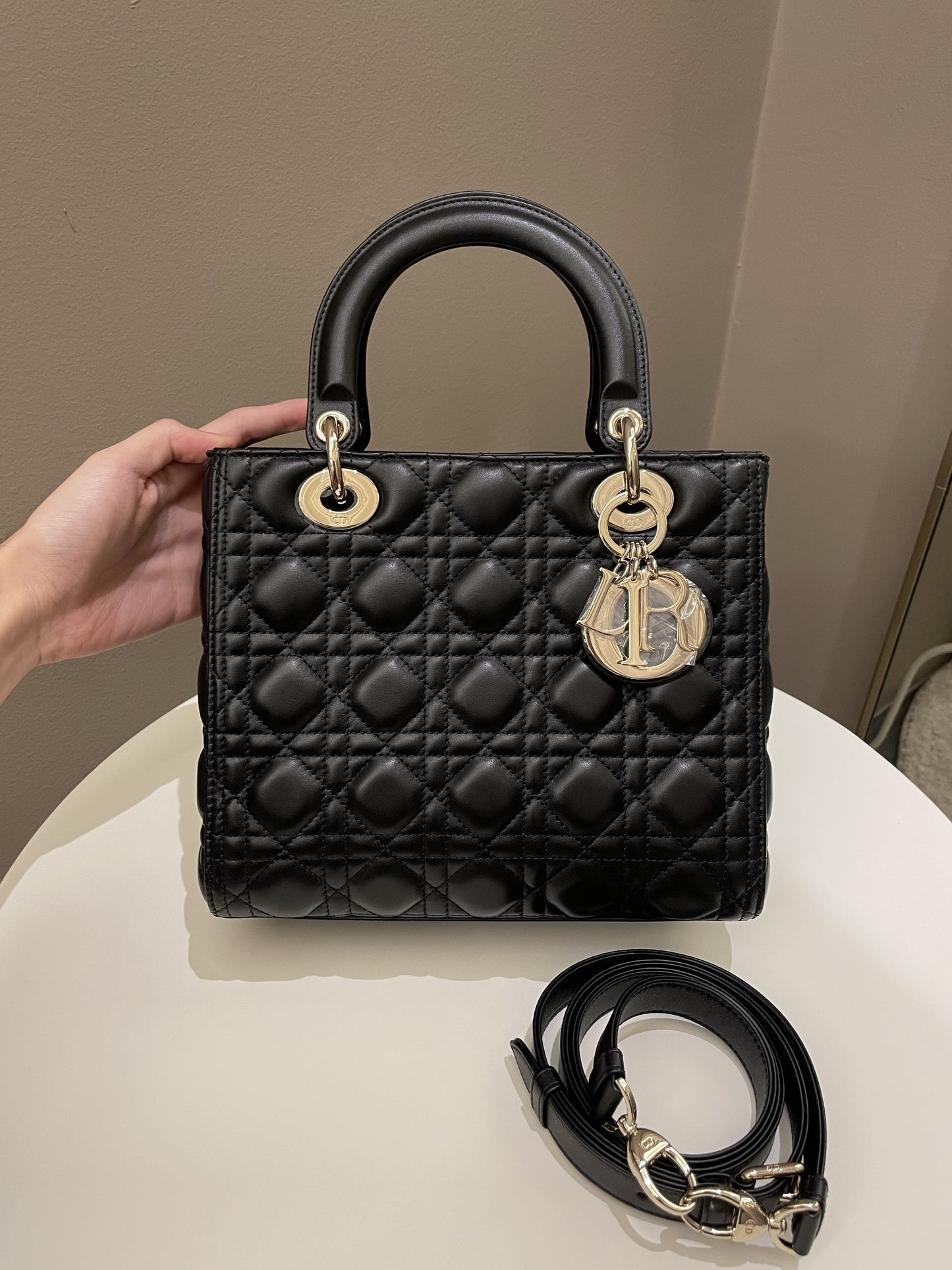 Dior Classic Lady Dior Black Lambskin