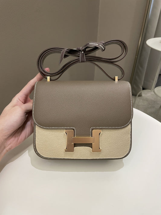 Hermes Constance 18 Etoupe Epsom