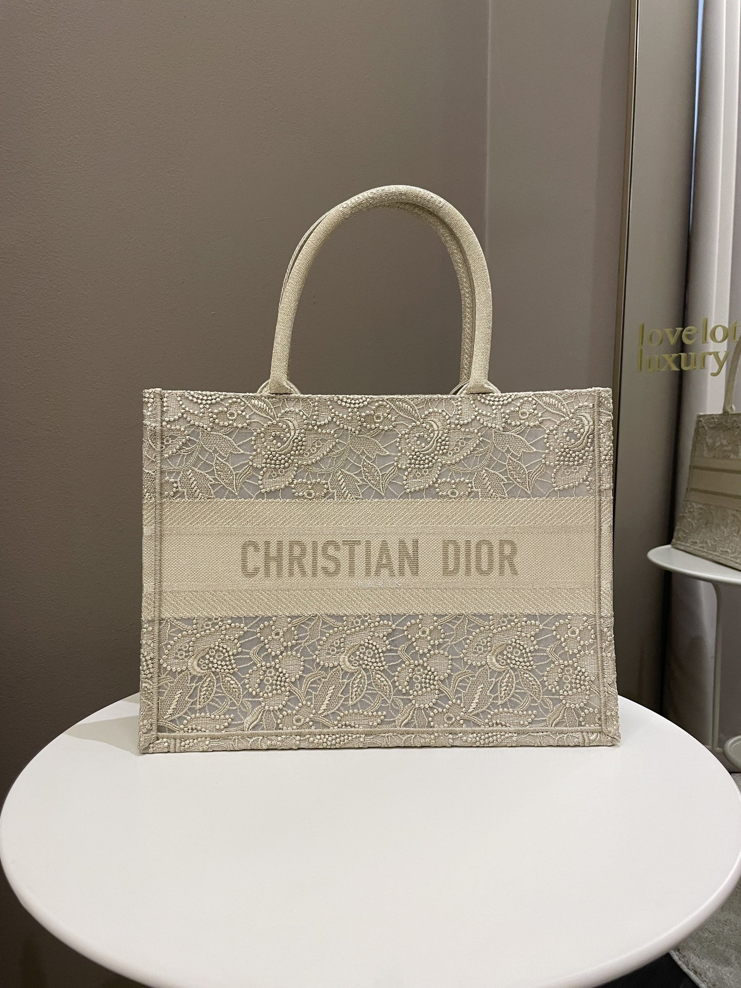 Dior Book Tote Gold Embroidery