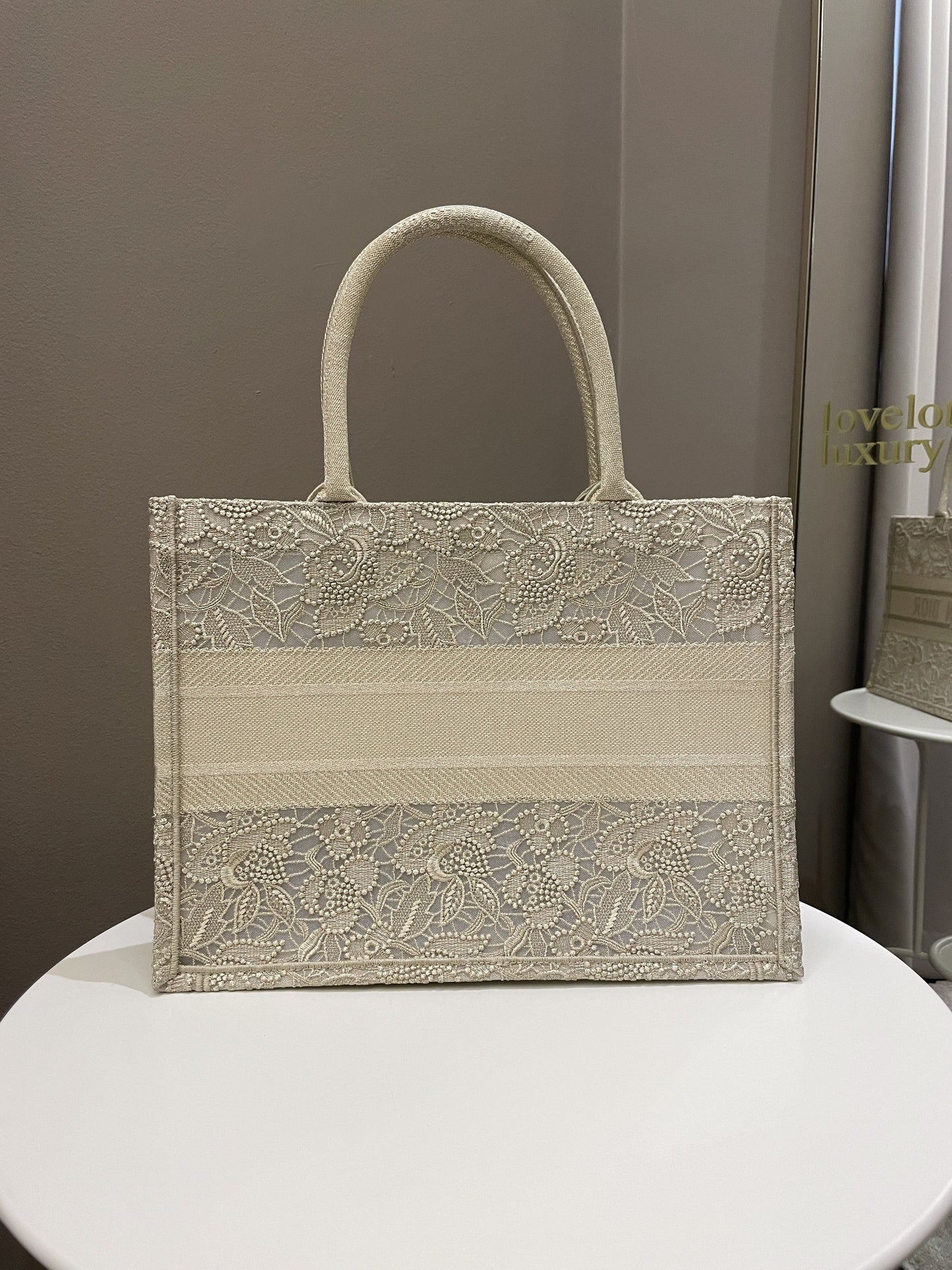 Dior Book Tote Gold Embroidery