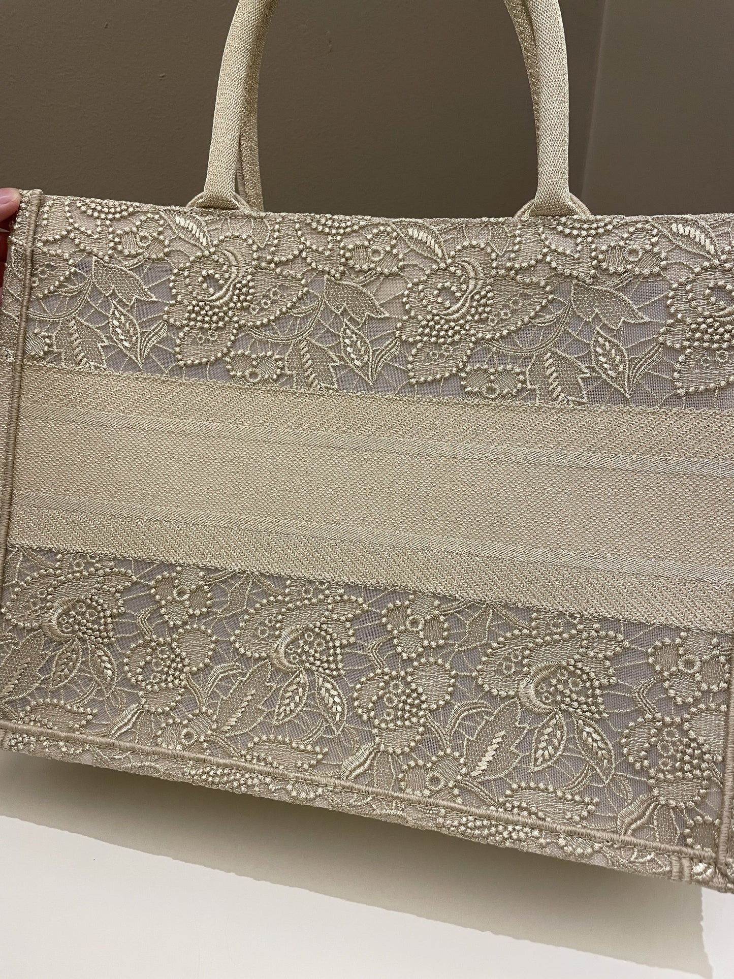 Dior Book Tote Gold Embroidery