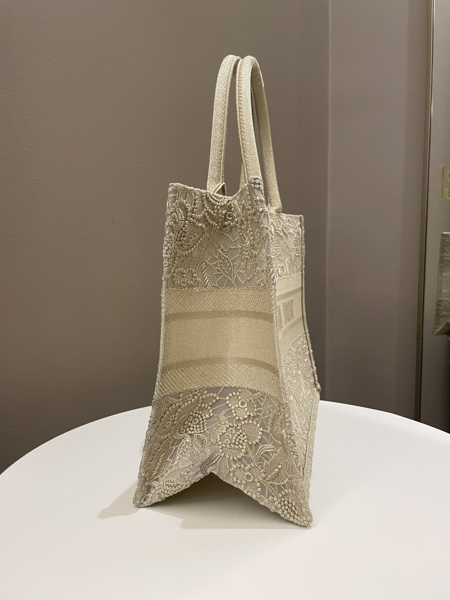 Dior Book Tote Gold Embroidery