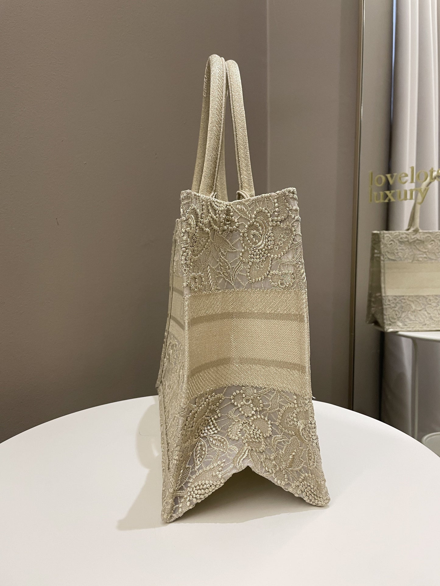 Dior Book Tote Gold Embroidery