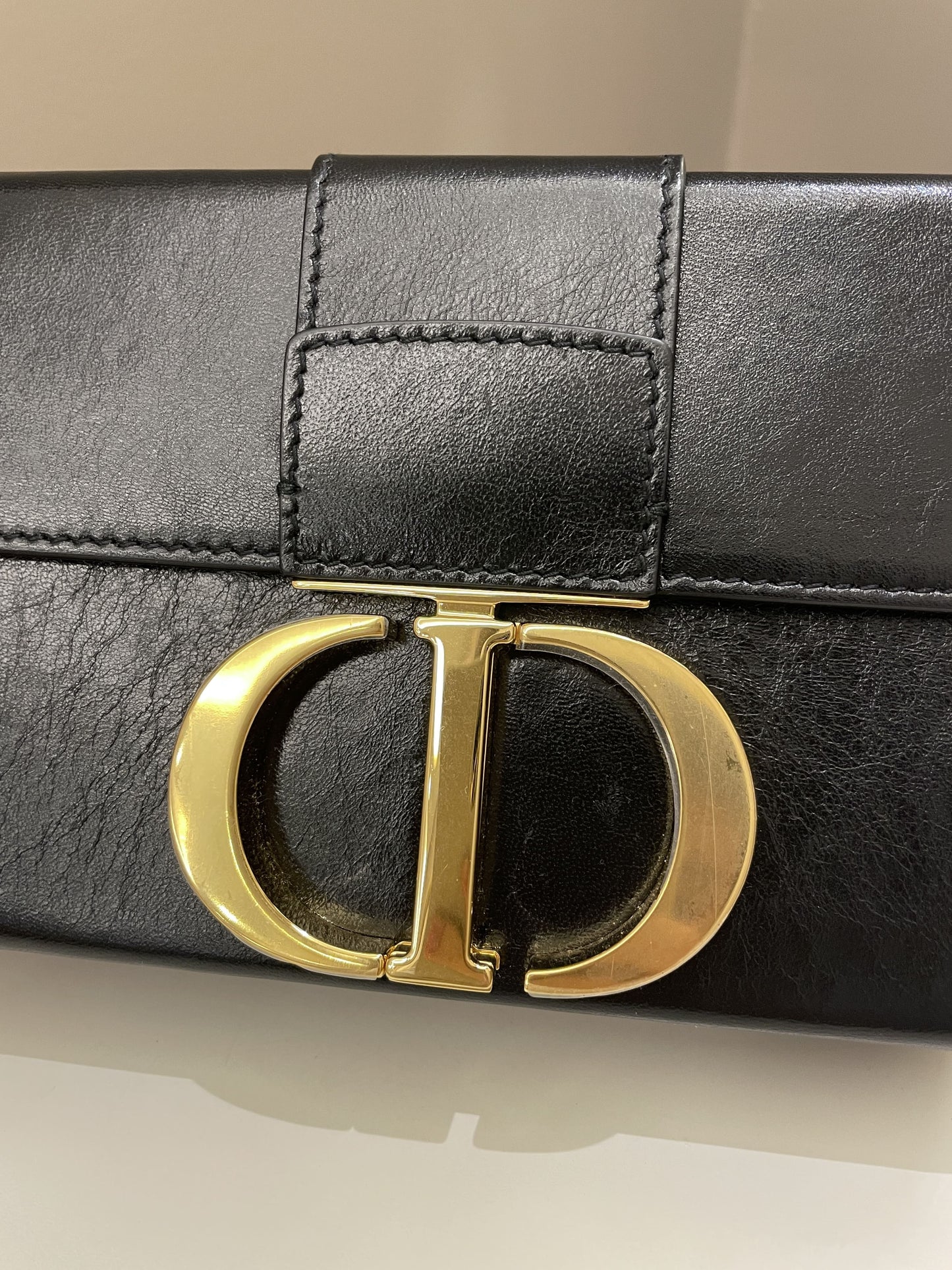 Dior Montaigne 30 Box Bag Black Calfskin