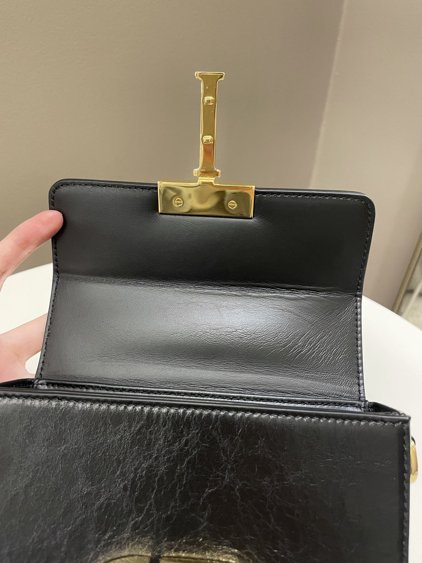 Dior Montaigne 30 Box Bag Black Calfskin