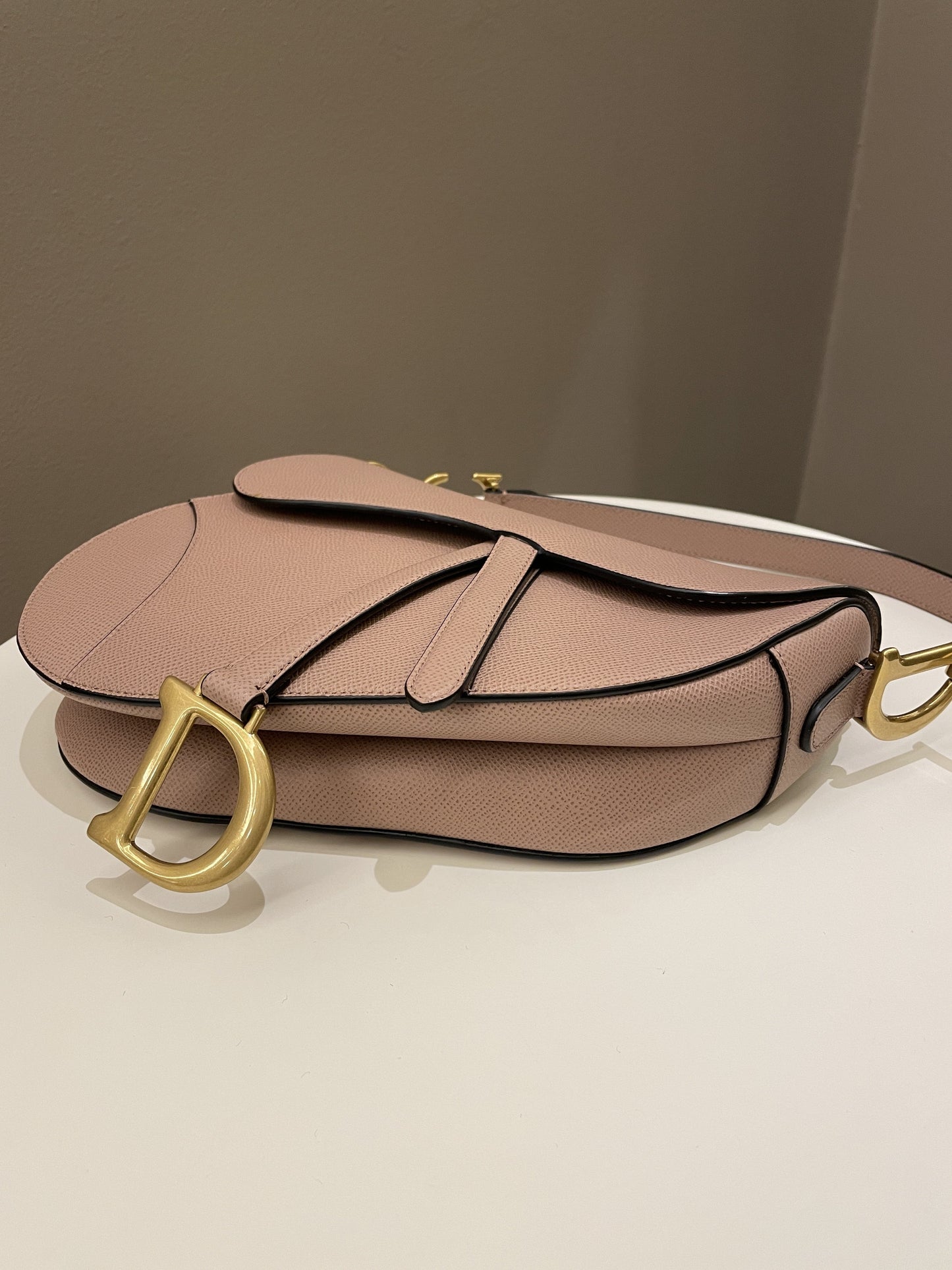 Dior Saddle Bag Nude Blush Grainy Leather