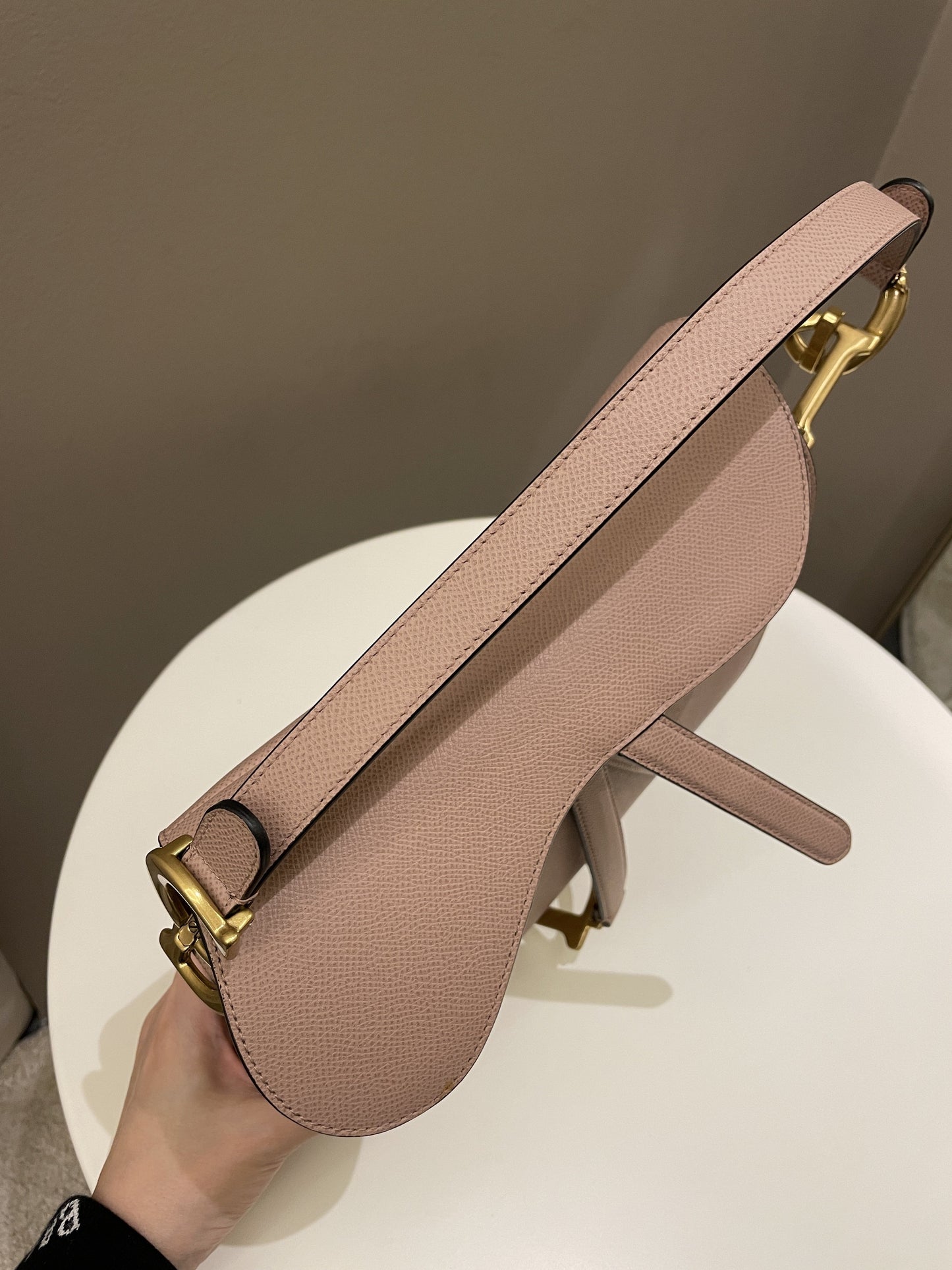 Dior Saddle Bag Nude Blush Grainy Leather