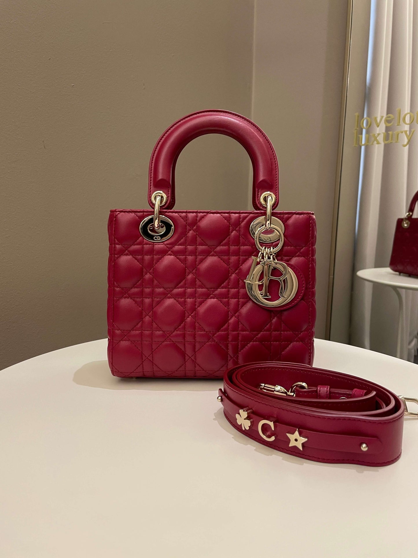 Lady Dior My ABC Dior Red Lambskin