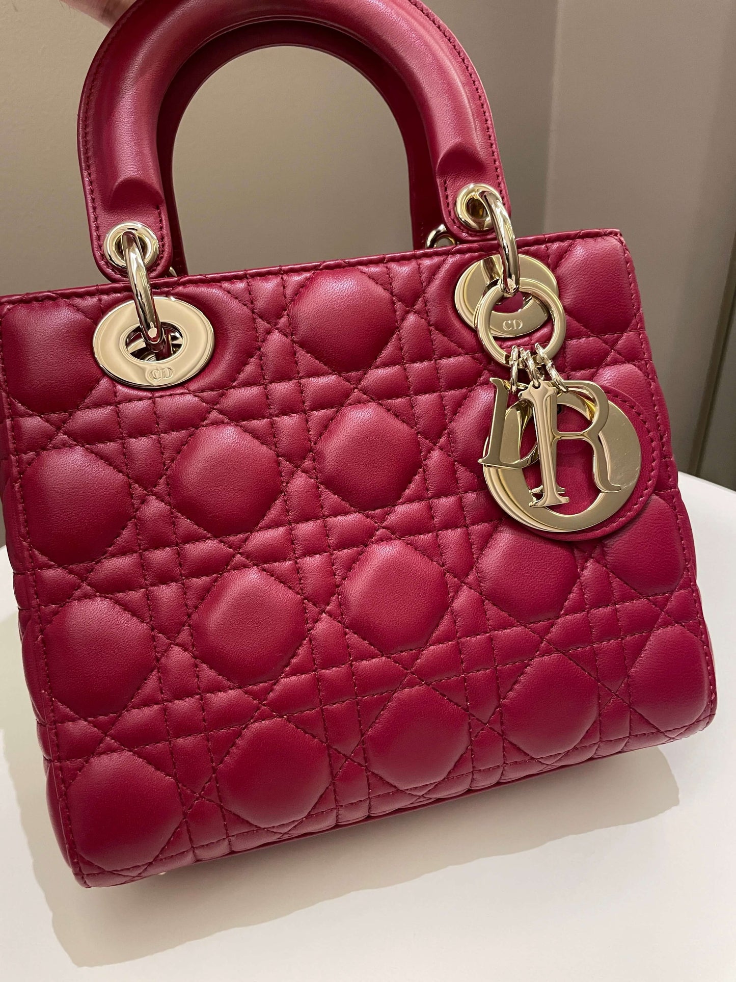 Lady Dior My ABC Dior Red Lambskin