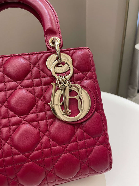 Lady Dior My ABC Dior Red Lambskin